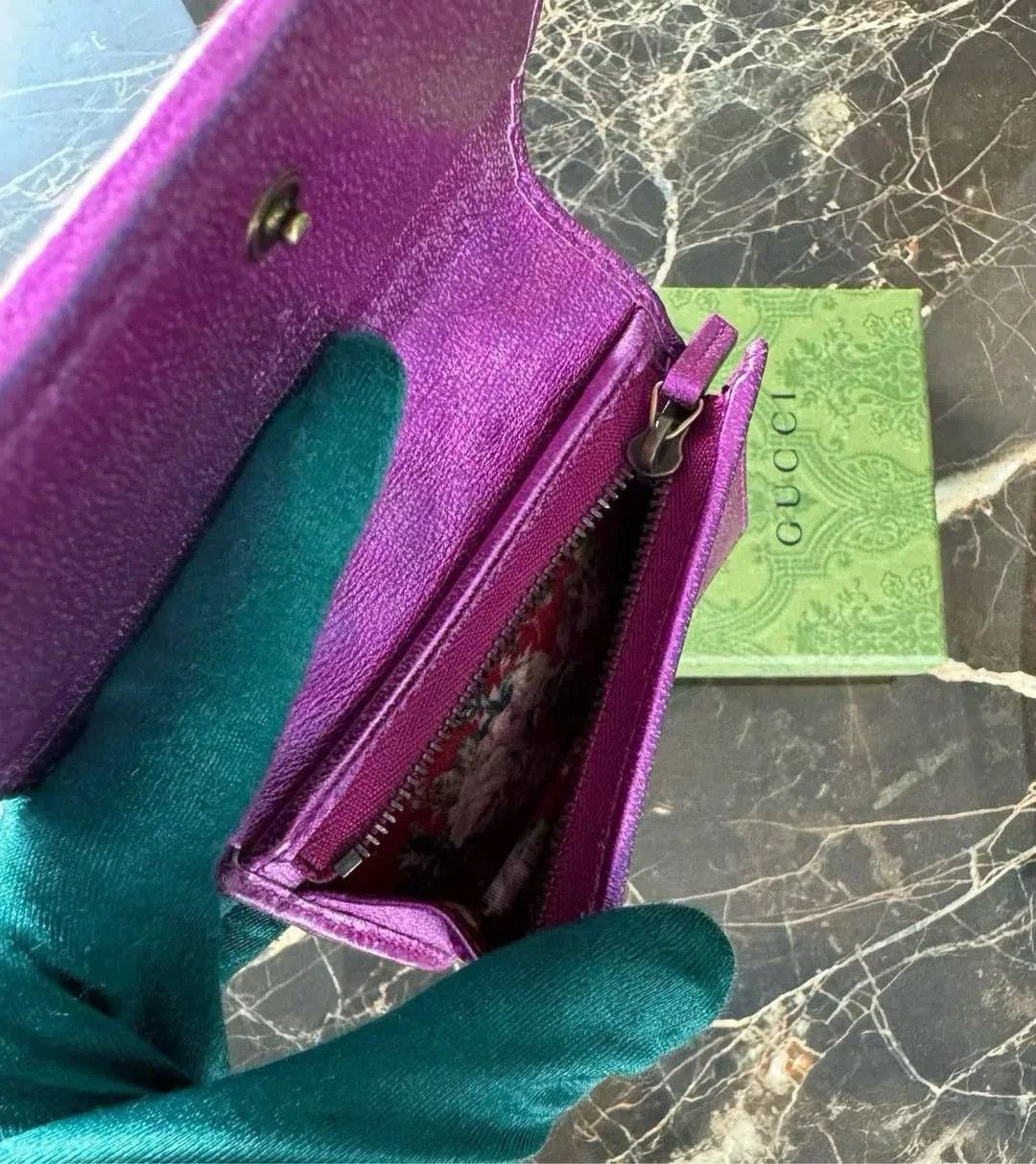 Gucci Gucci Limited Metallic Wallet Card Holder. Size ONE SIZE - 5 Thumbnail