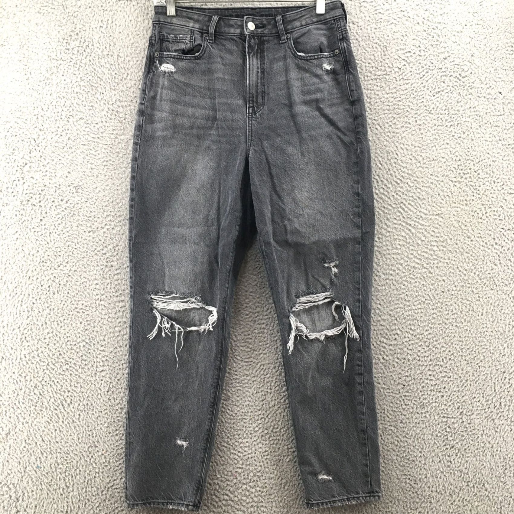 American Eagle Outfitters American Eagle Outfitters Jeans Womens 8 Black Zip Fly Regular 5-Pocket | Inseam 27.5in Size 30" / US 8 / IT 44 - 2 Thumbnail