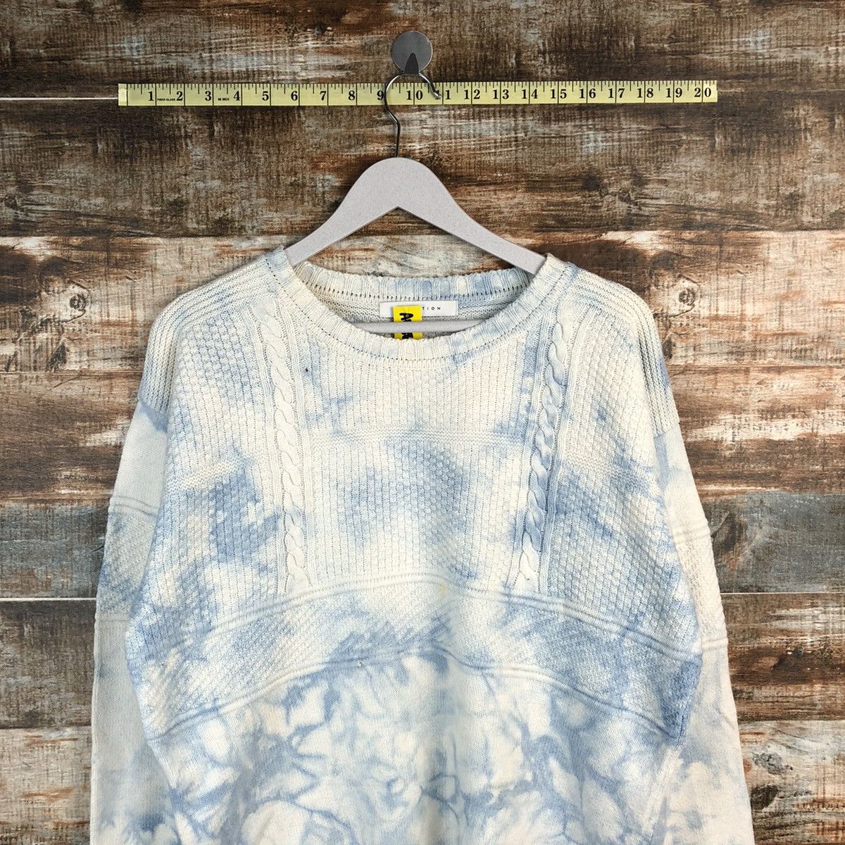 Japanese Brand Estnation Blue Tye Dye faded sweatshirt Knitwear #A1268 Size US M / EU 48-50 / 2 - 2 Thumbnail