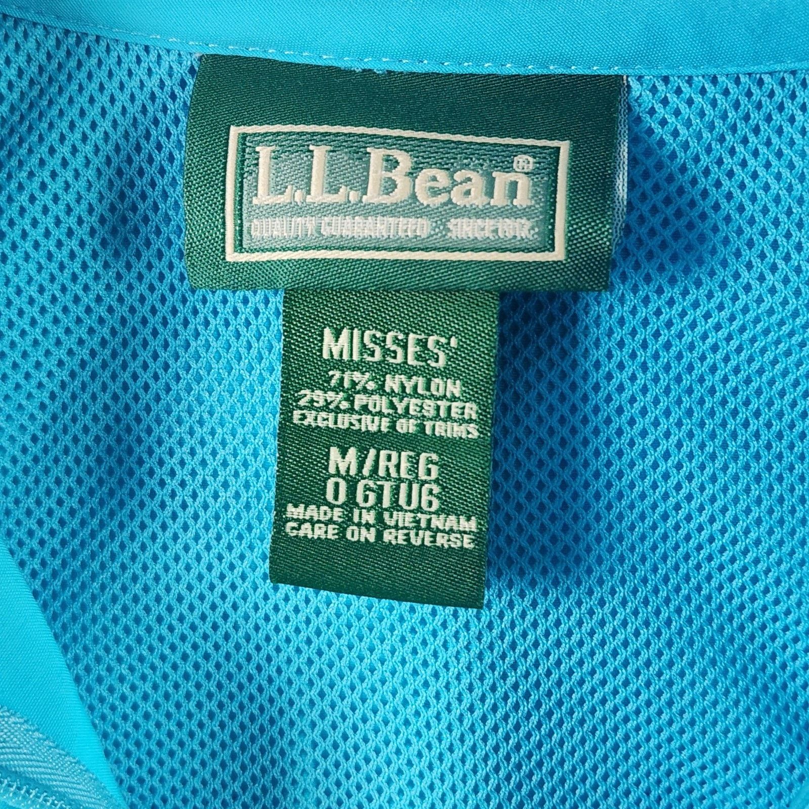 L.L. Bean L.L. Bean Pullover Windbreaker Misses' Medium 1/2 Zip Hooded Size M / US 6-8 / IT 42-44 - 7 Thumbnail
