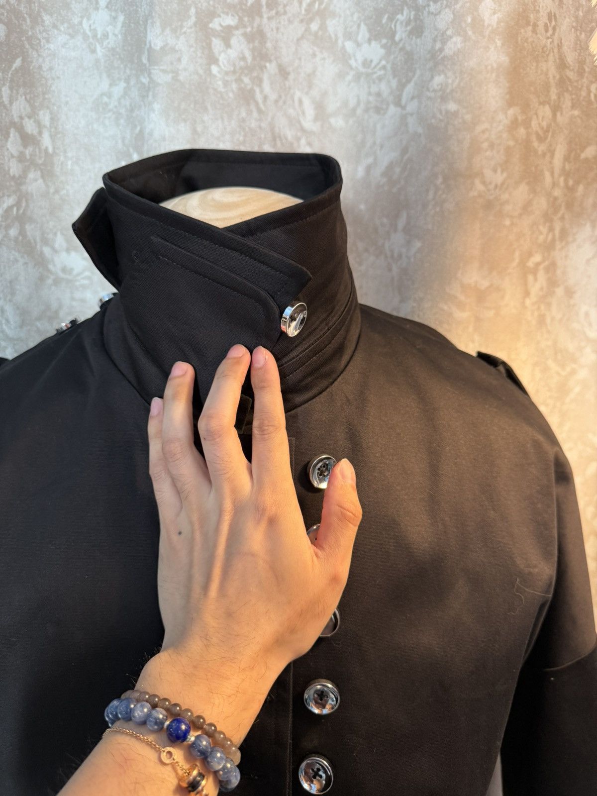 Other Gothic Military-Style Black Trench Coat – Bold Statement Size US L / EU 52-54 / 3 - 7 Thumbnail