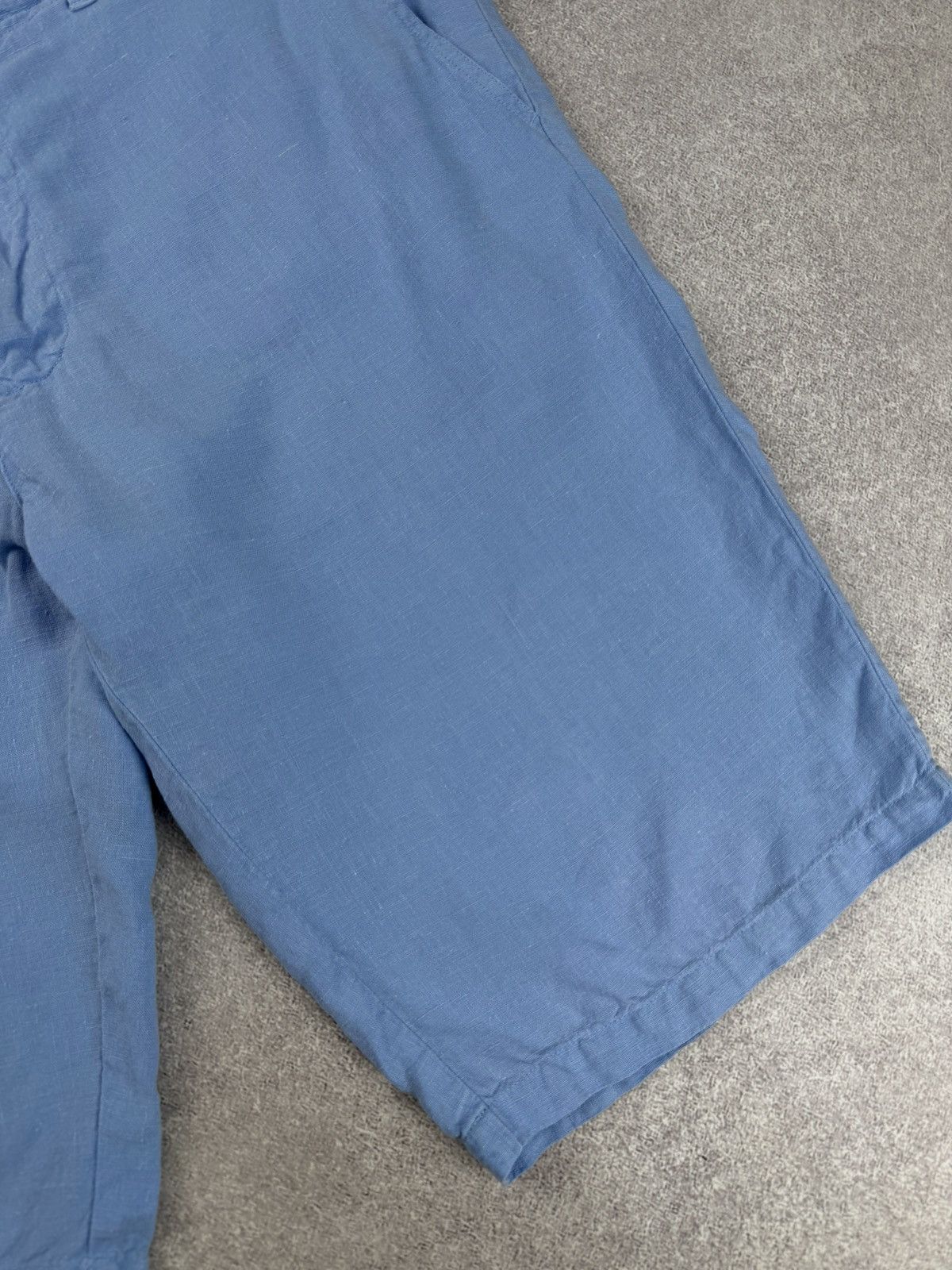 Corneliani Corneliani ID Blue Linen Shorts Men’s Size 52 Size US 34 / EU 50 - 2 Thumbnail