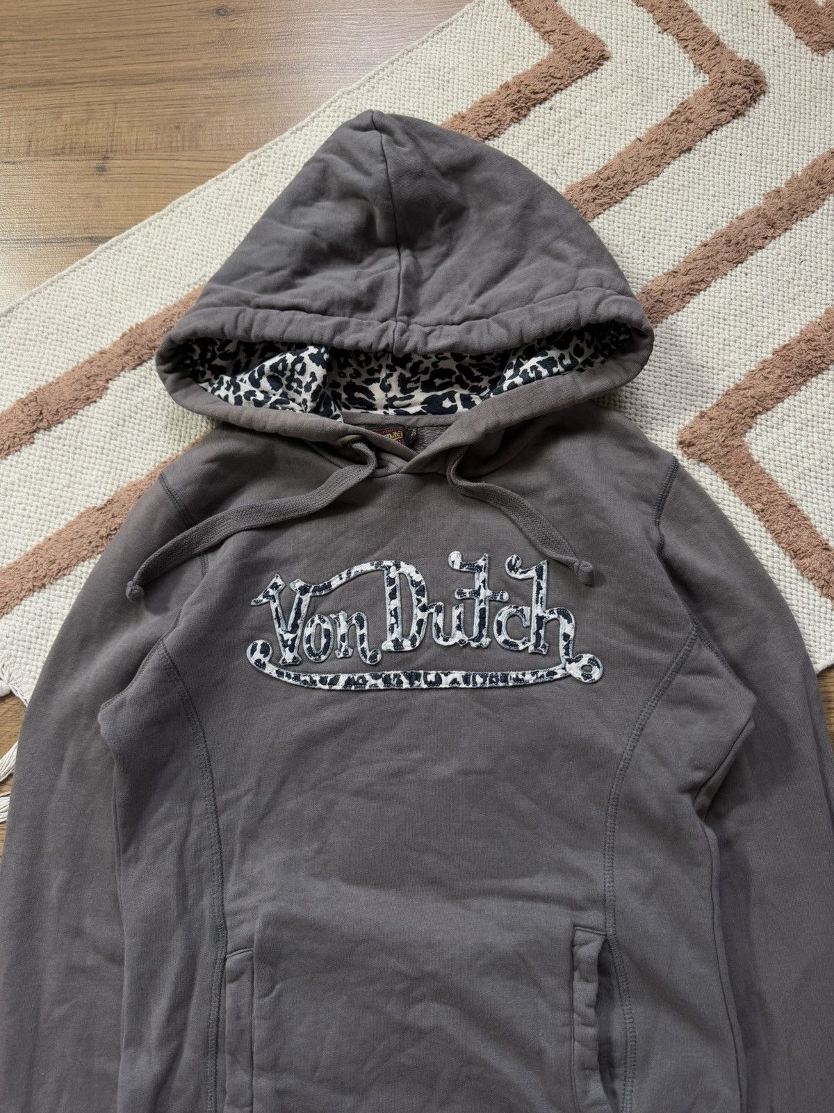 Von Dutch VINTAGE VON DUTCH LEOPARD LOGO HOODIE Size XS / US 0-2 / IT 36-38 - 2 Thumbnail