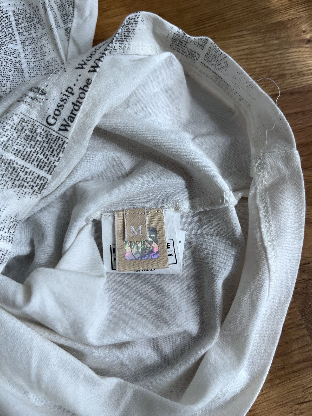 John Galliano Vintage Galliano Newspaper Print Tee Y2K Archive M Size M / US 6-8 / IT 42-44 - 9 Thumbnail
