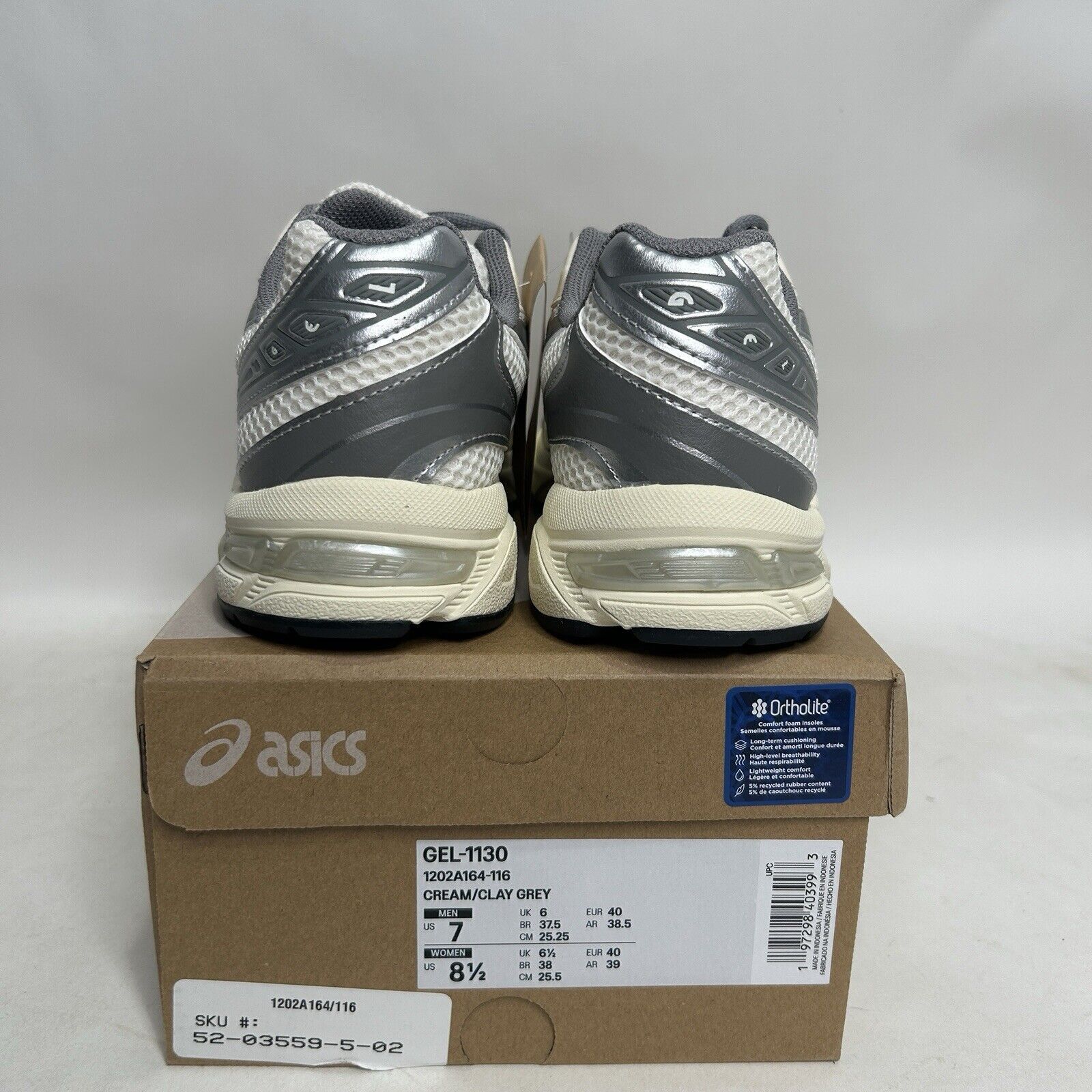 Asics ASICS Gel-1130 WMNS “Cream Clay Grey” 2024 Size US 8.5 / IT 38.5 - 4 Thumbnail