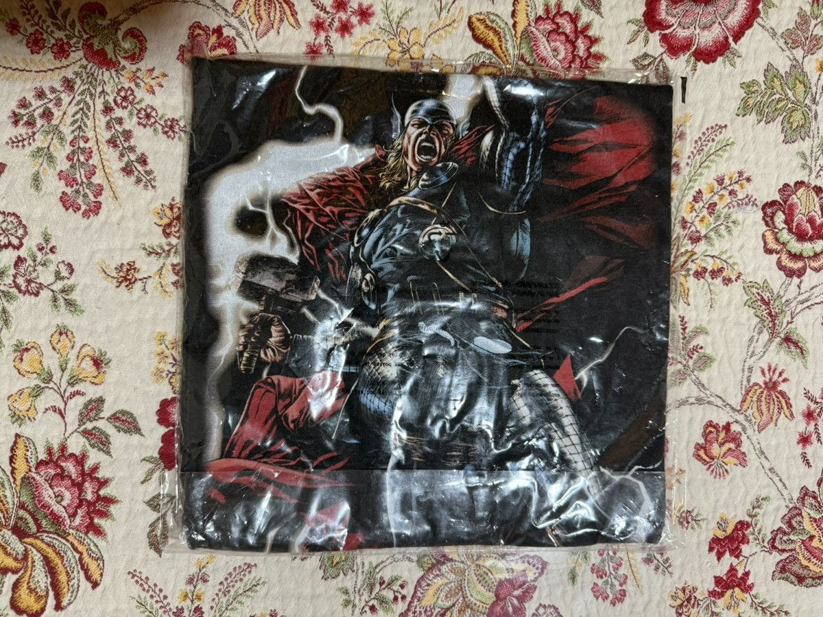 Marvel Vs Kith Thor Vintage Tee Black Logo T-Shirt XL