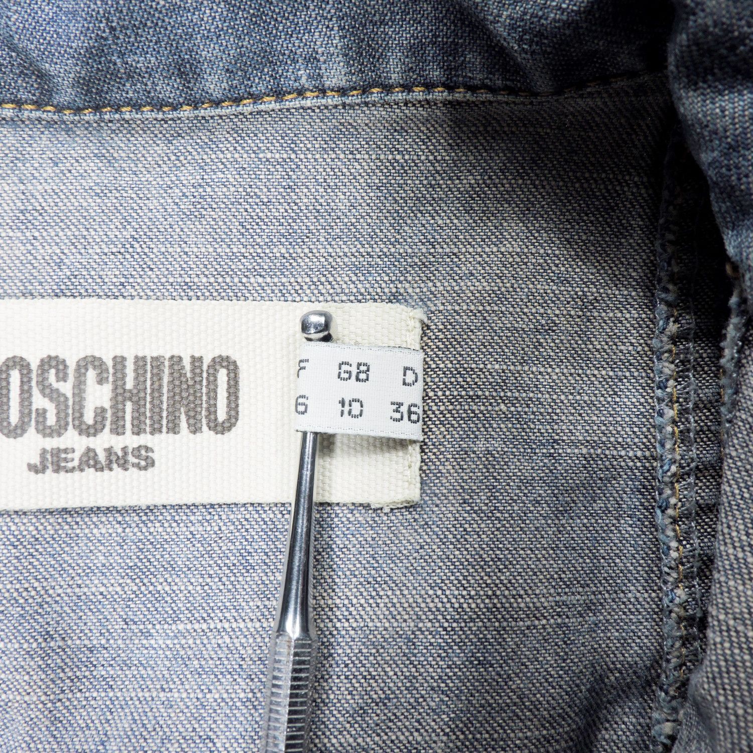 Moschino MOSCHINO JEANS DENIM PUFF LONG SLEEVE SHIRT Size S / US 4 / IT 40 - 4 Thumbnail