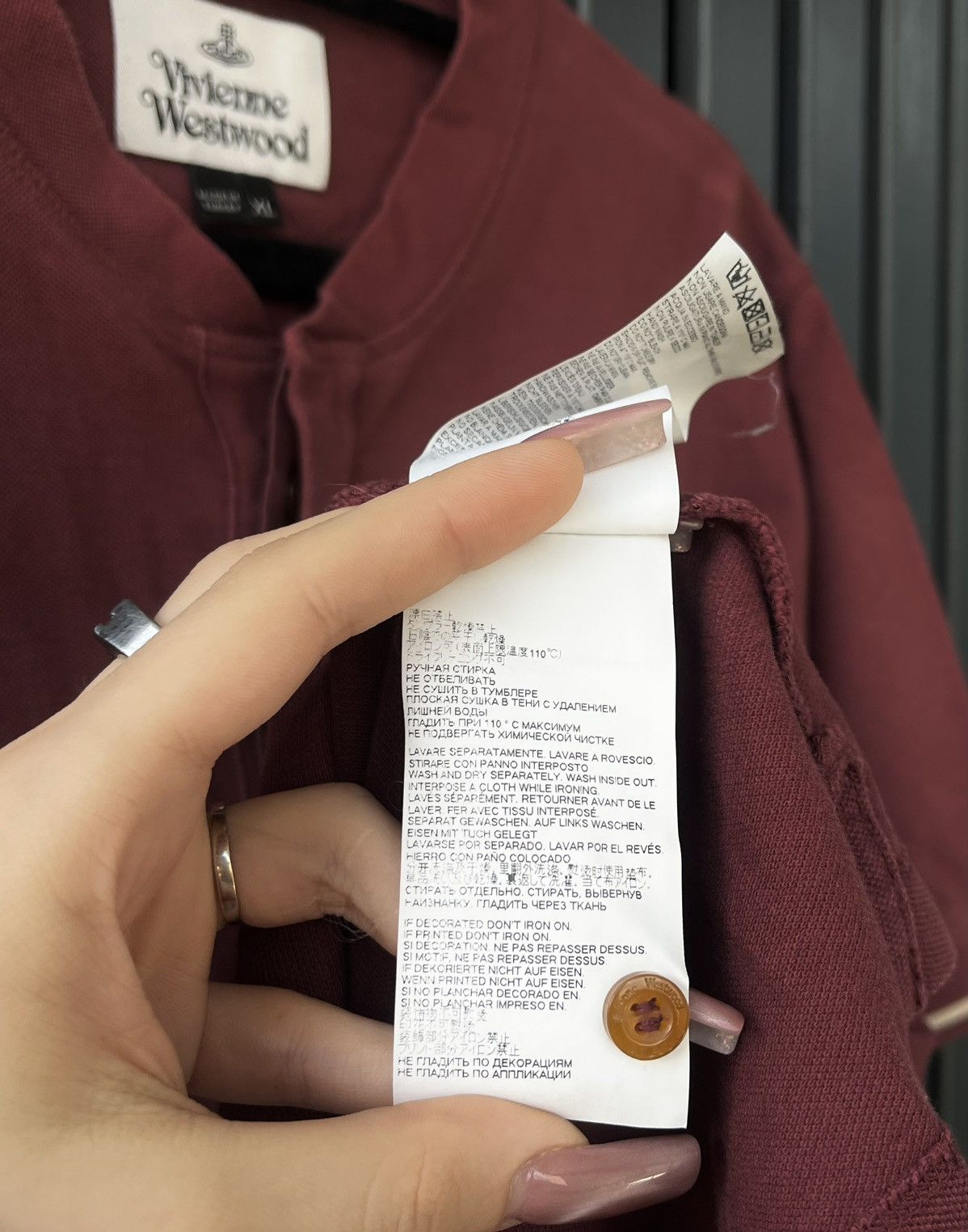 Vivienne Westwood 🚨 Vivienne Westwood Vintage Polo – Bold Burgundy Size US XL / EU 56 / 4 - 6 Thumbnail