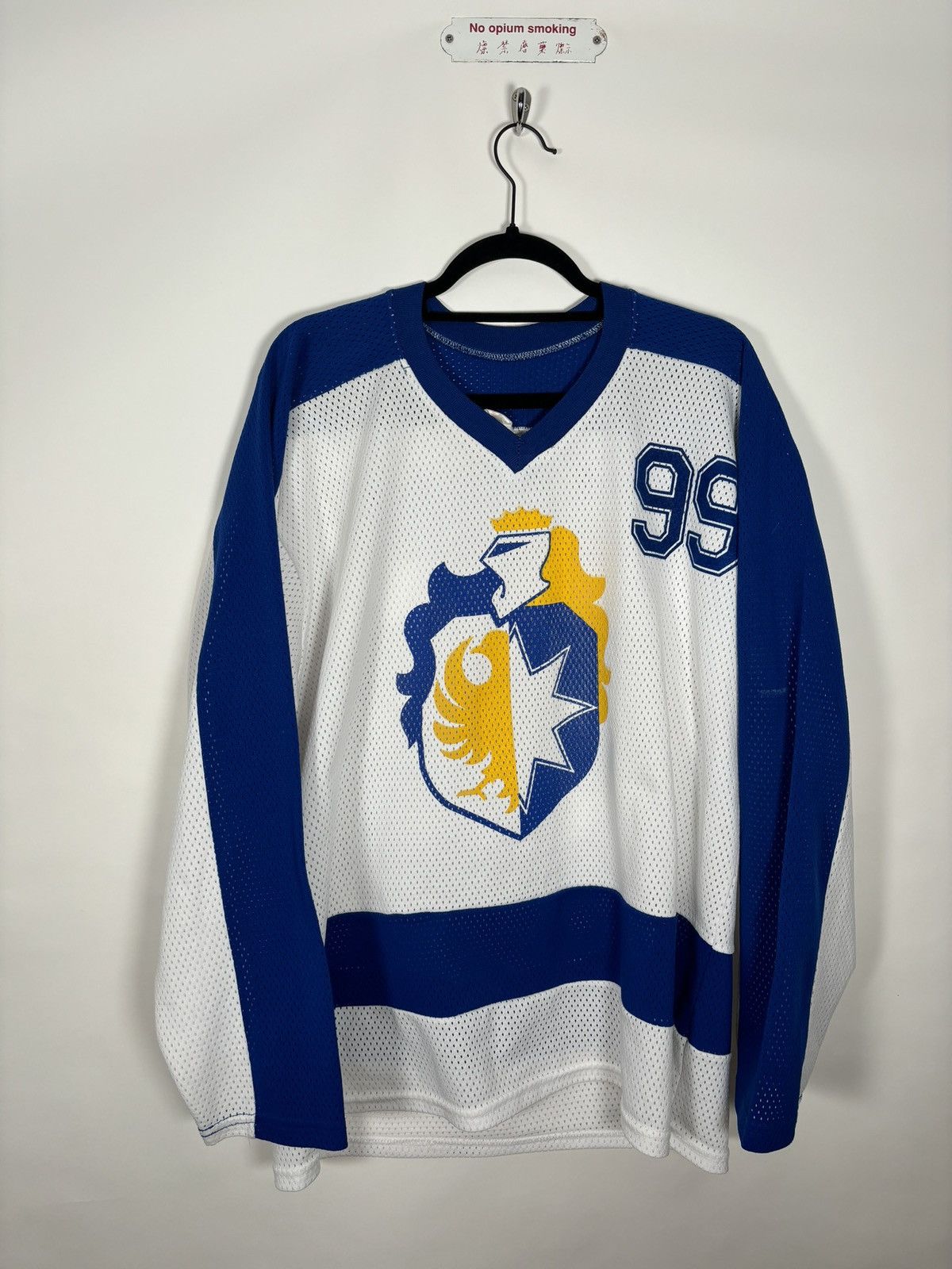 Vintage 🚭 ERD REFERENCE PIECE🚭 80s LE ROSEY SATIN HOCKEY JERSEY Size US XL / EU 56 / 4 - 1 Thumbnail