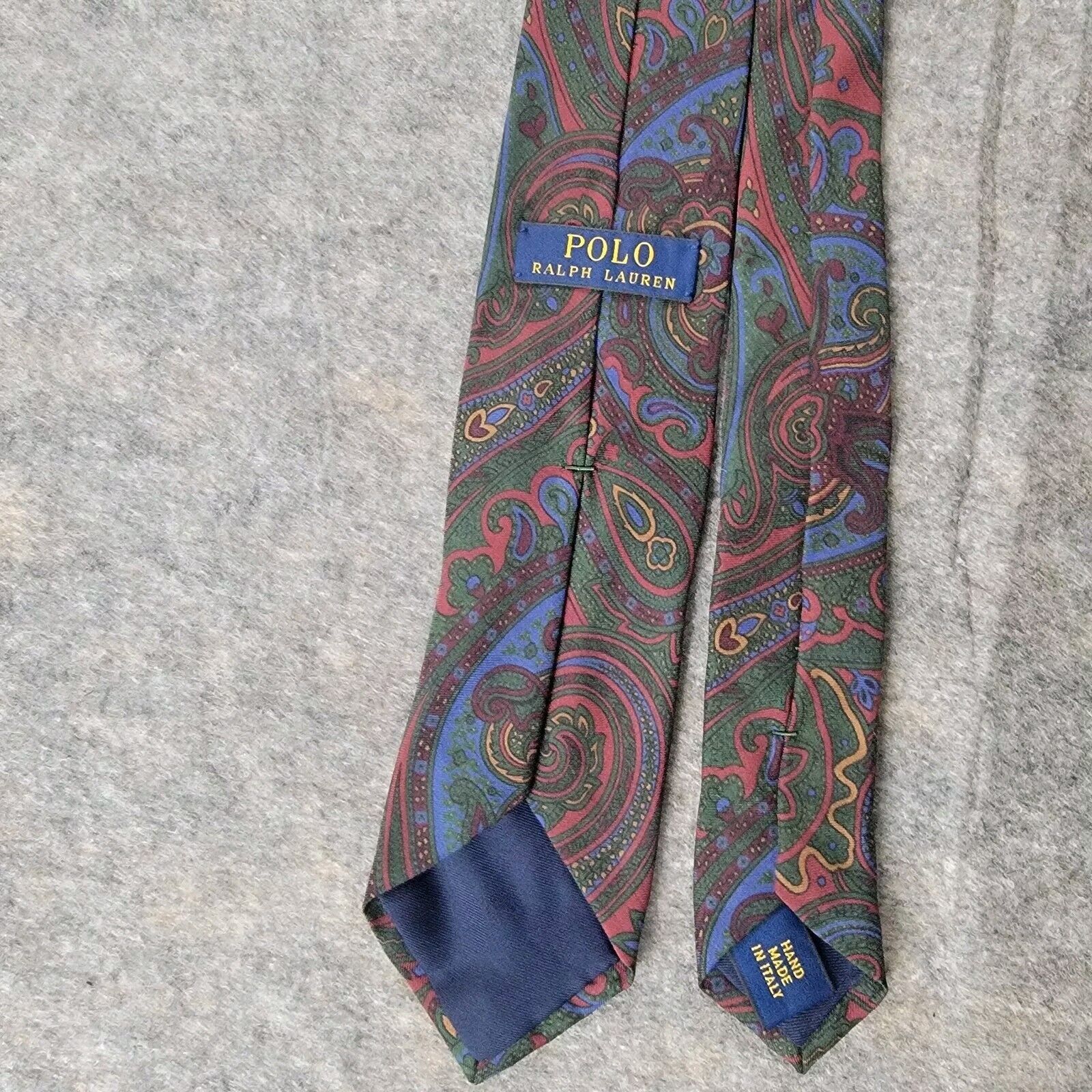 Polo Ralph Lauren Polo Ralph Lauren Silk Slim Skinny Neck Tie Paisley Size ONE SIZE - 4 Thumbnail