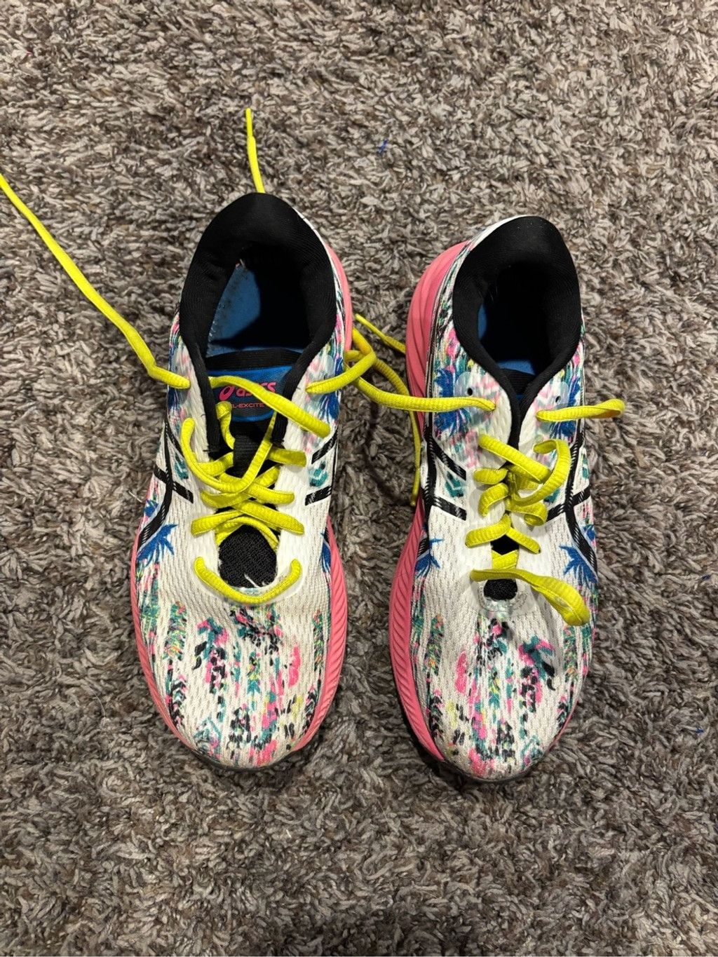 Asics ASICS White Knit Running Shoes Size US 6.5 / IT 36.5 - 1 Thumbnail