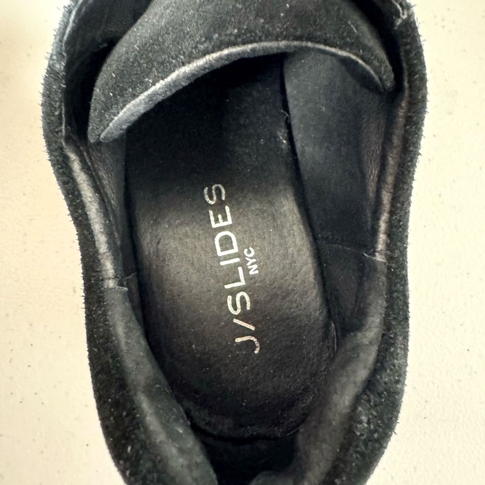 J/Slides JSlides Black Suede Sneaker Women 8.5 Size ONE SIZE - 3 Thumbnail