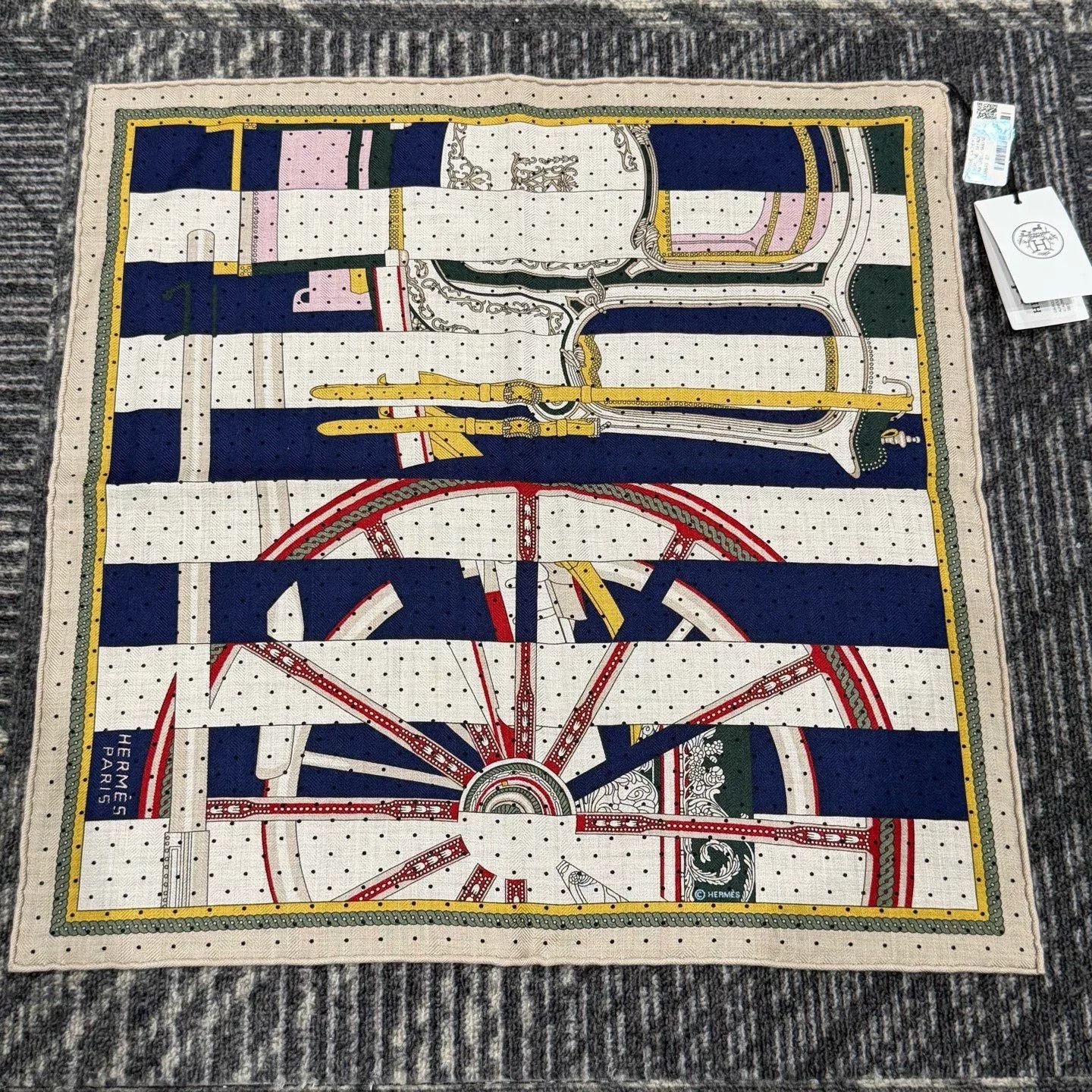 Hermes Hermes Carriage Stripe 45cm Scarf Size ONE SIZE - 1 Thumbnail