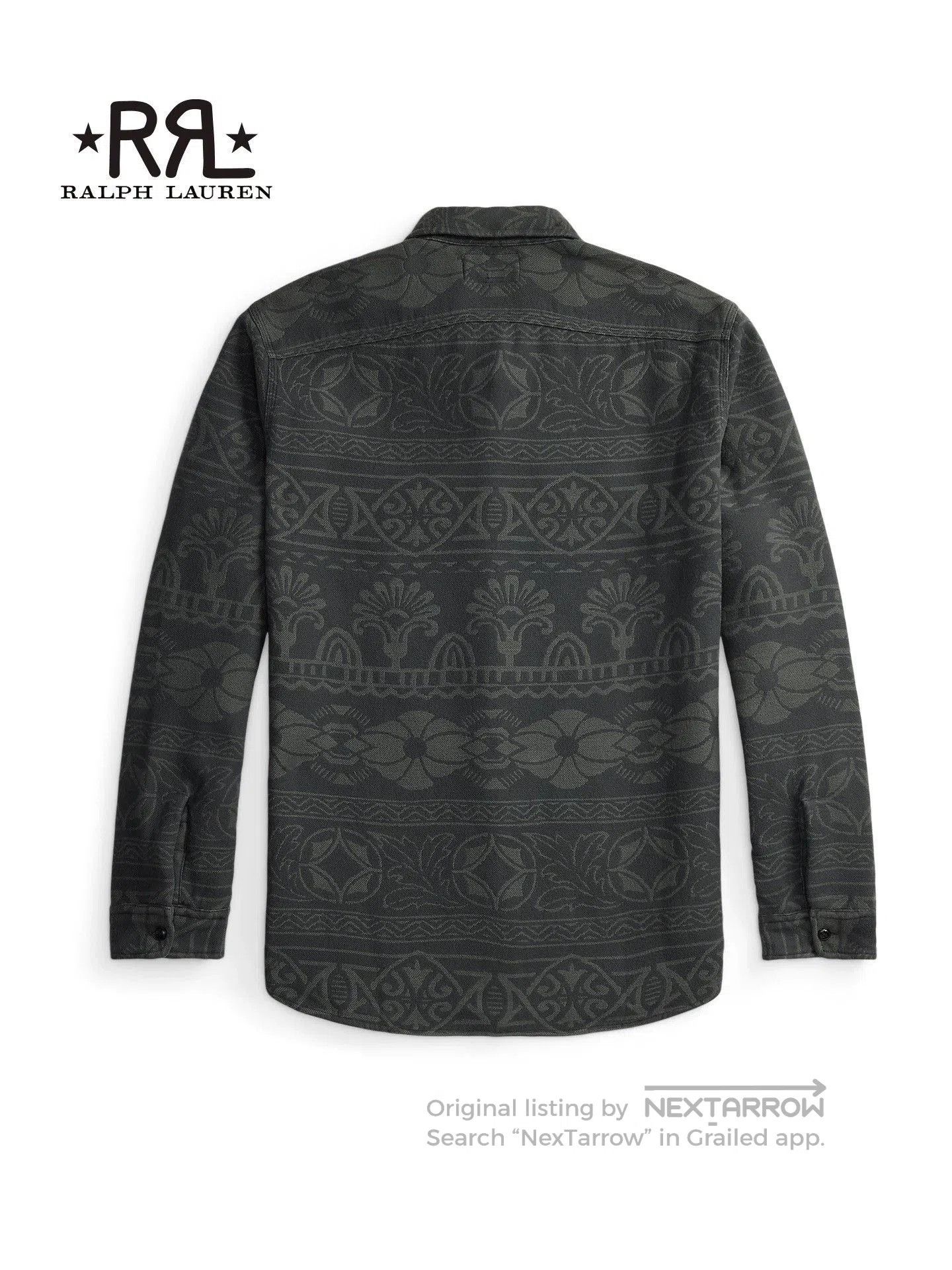 RRL Ralph Lauren RRL 2026 Spring Jacquard Cotton Work Shirt. Size US M / EU 48-50 / 2 - 2 Thumbnail