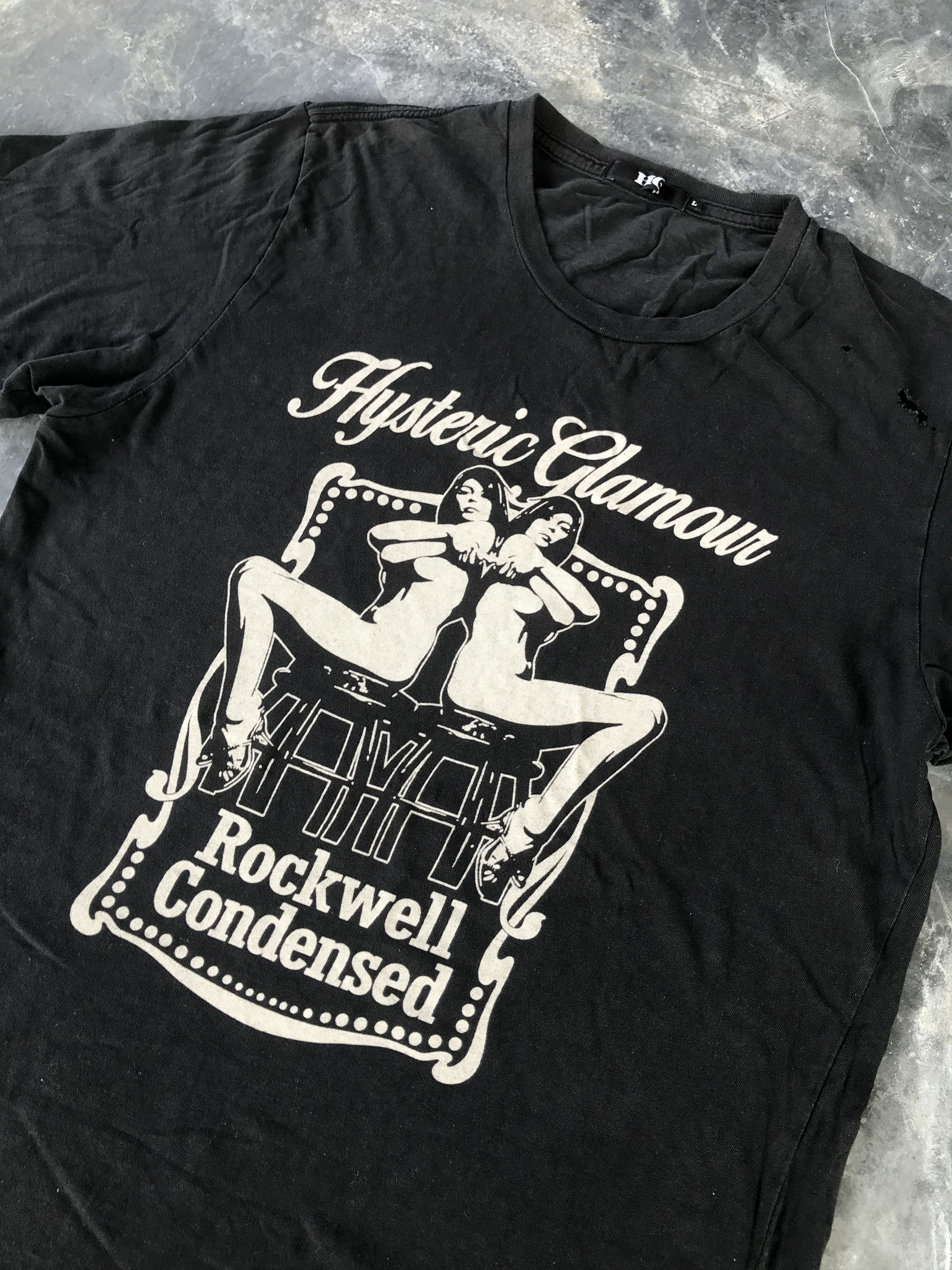 Hysteric Glamour × Japanese Brand Hysteric Glamour Rockwell Condensed Tee Shirt Size US L / EU 52-54 / 3 - 1 Thumbnail