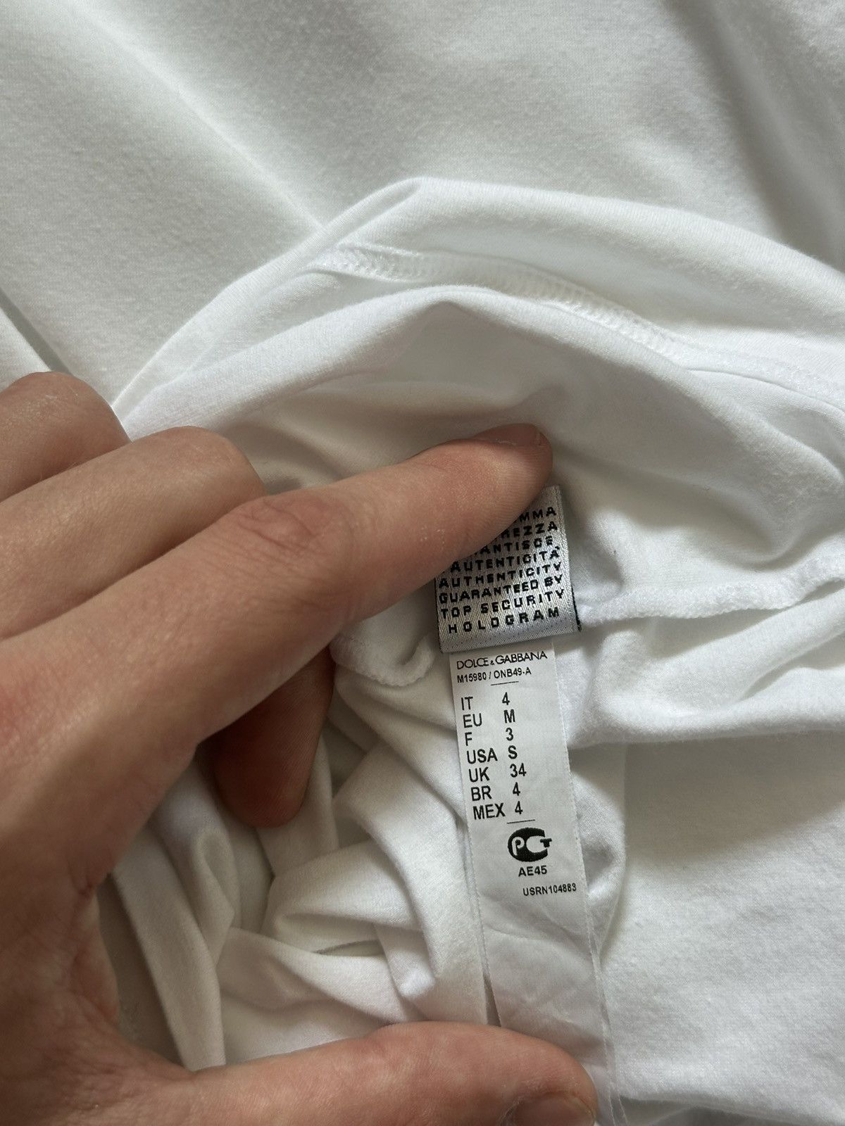 Dolce & Gabbana DOLCE & GABBANA Uniforms Slim T-shirt White Size US M / EU 48-50 / 2 - 9 Thumbnail