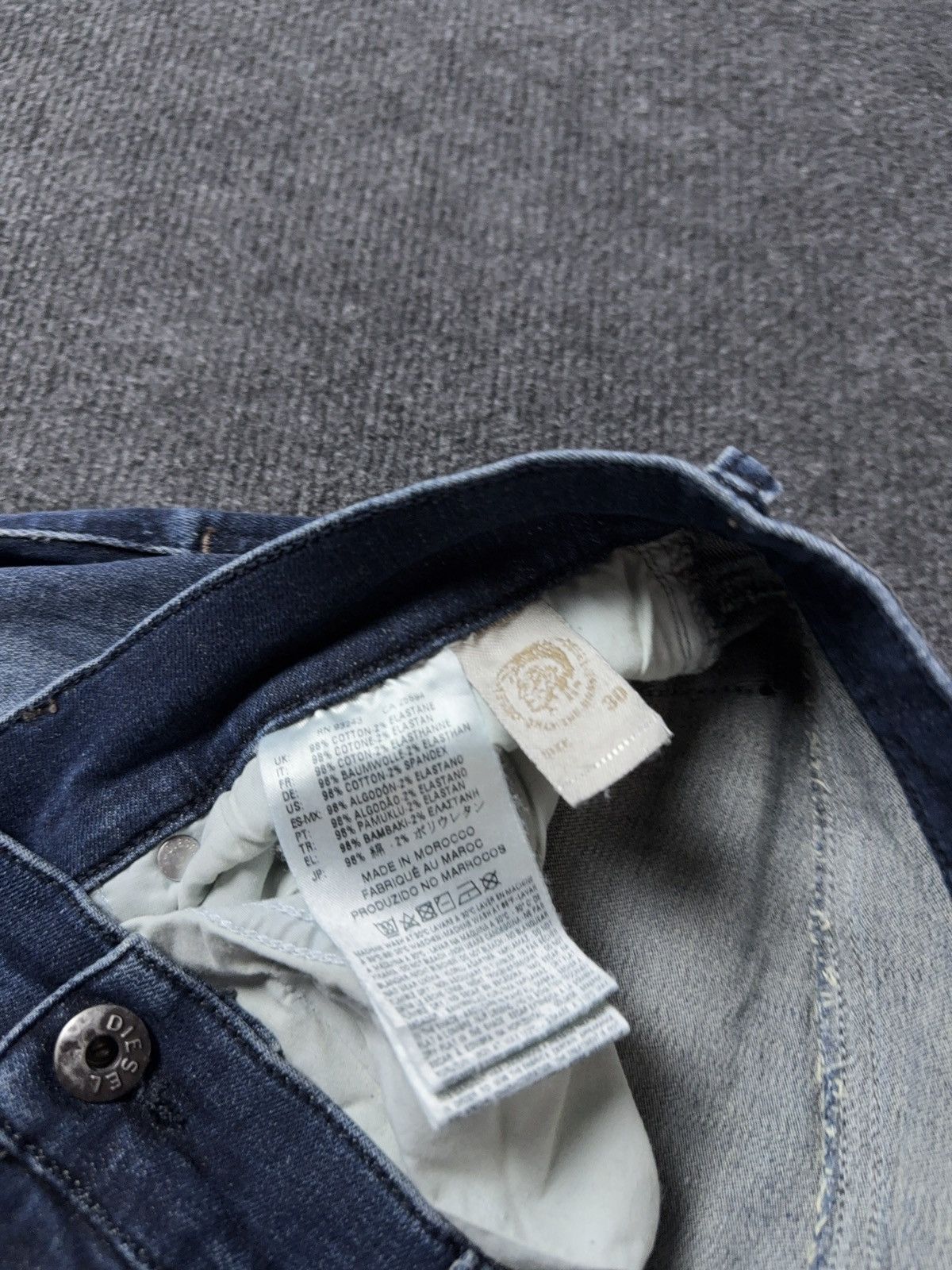Diesel Luxury 00s Y2K Diesel Grupee-Ankle Super Slim Skinny Jeans Size 30" / US 8 / IT 44 - 17 Thumbnail