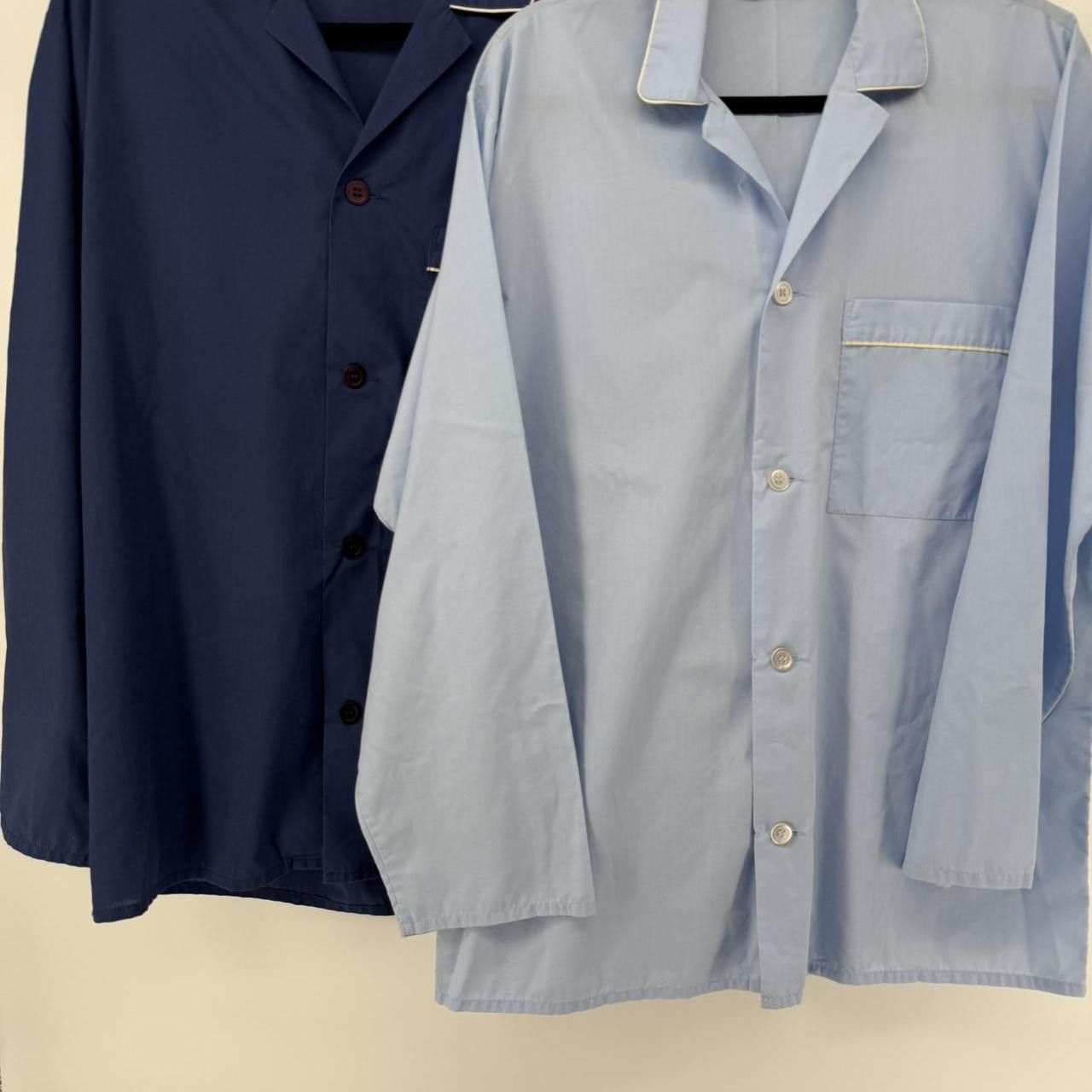 Marks & Spencer Vintage St Michael Marks & Spencer Pajama Tops Lot of 2 Blue Size US M / EU 48-50 / 2 - 1 Thumbnail