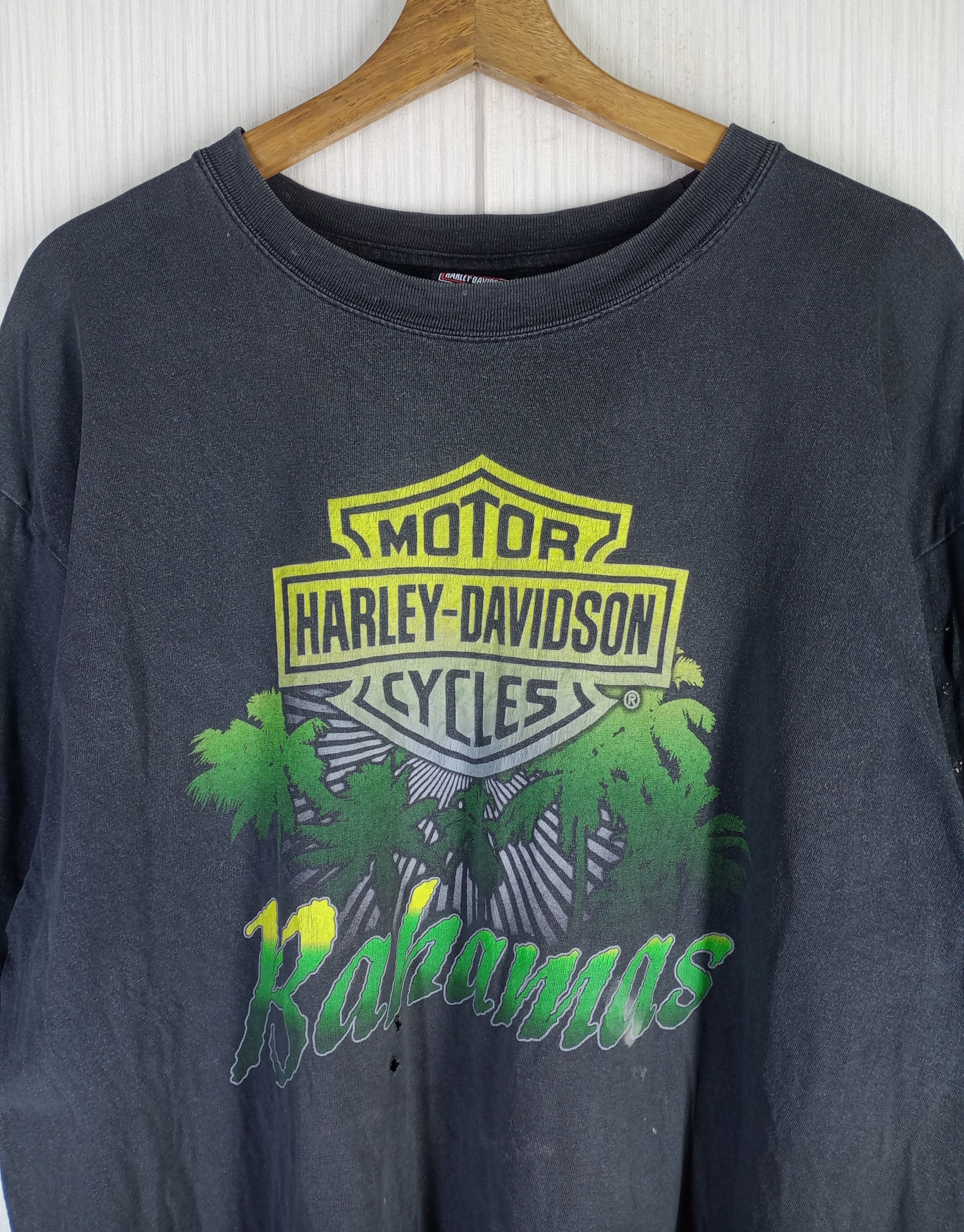 Harley Davidson × Vintage Very Rare Vintage Harley Davidson Bahamas Tshirt Size US XL / EU 56 / 4 - 4 Thumbnail