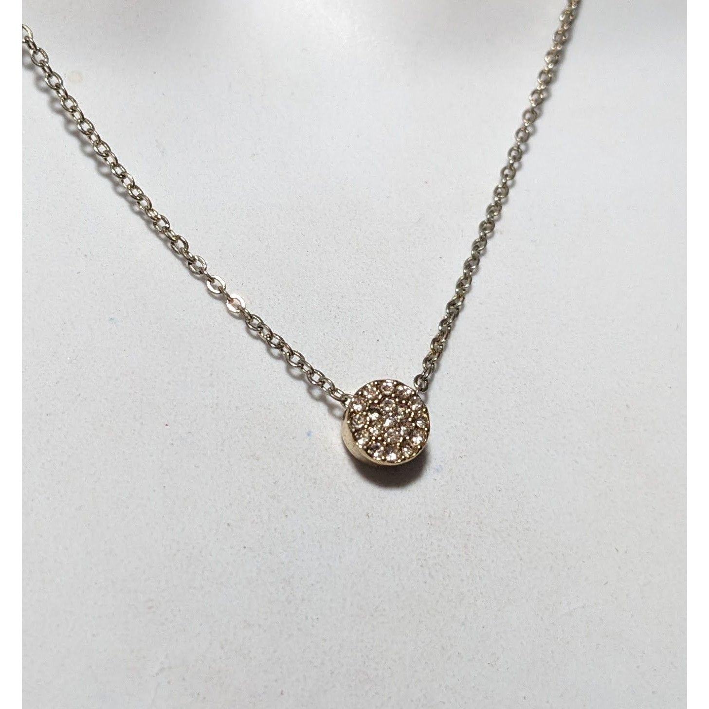 Other Minimalist Silver And Gold Rhinestone Pendant Necklace Size ONE SIZE - 9 Thumbnail