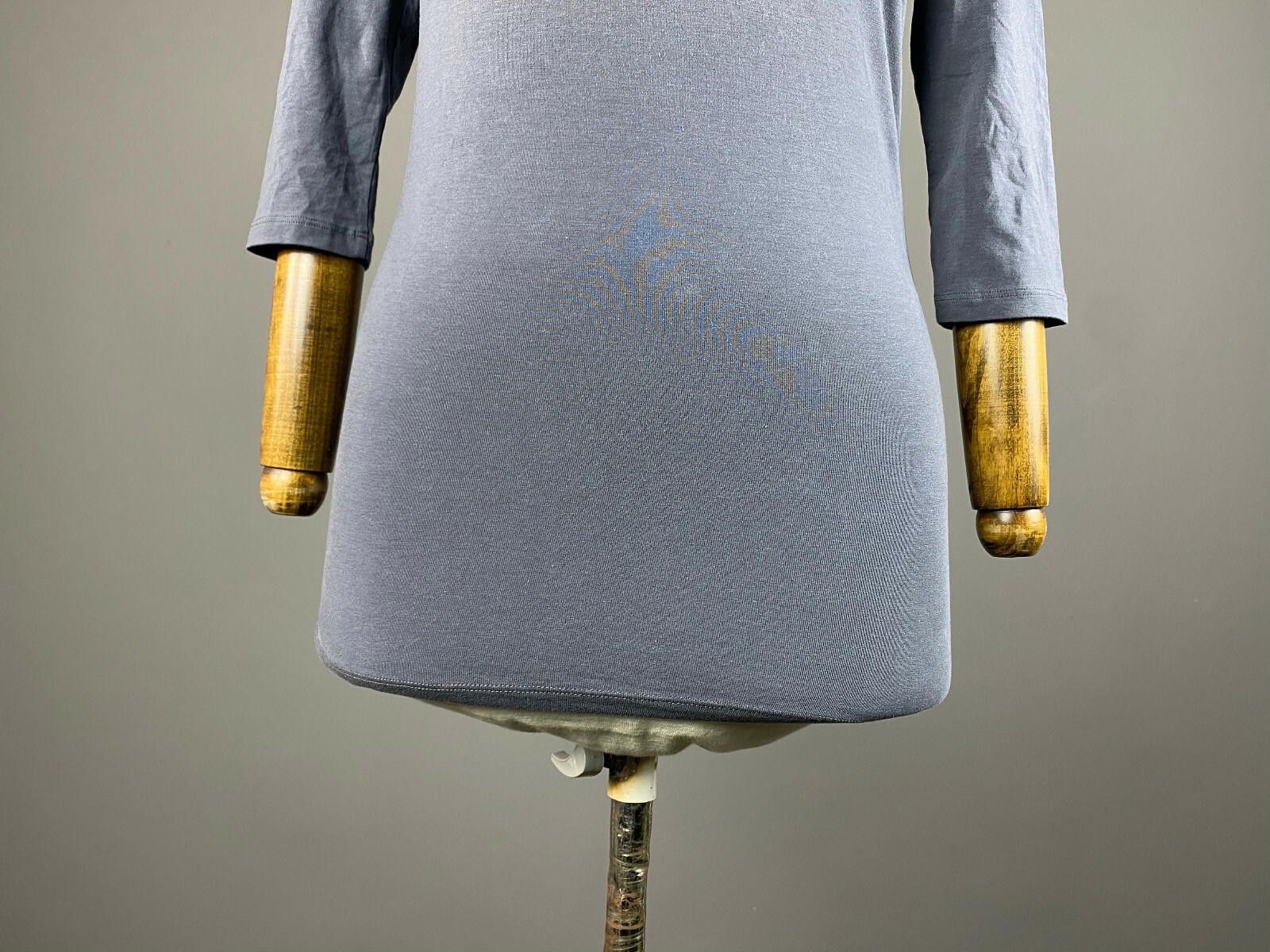 Designer Ladies Annette Gortz Blue Cotton Top Mini Dress Size S Size S / US 4 / IT 40 - 3 Thumbnail