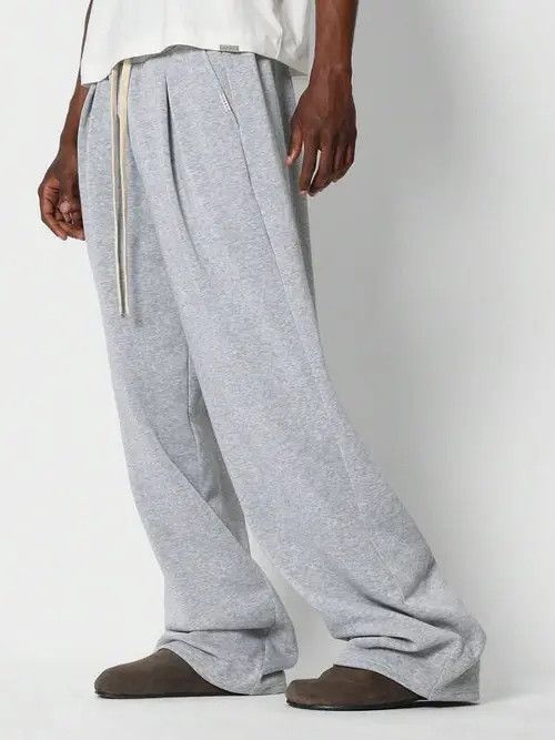 Japanese Brand Grey loose fit sweatpants baggy Wide Leg Size US 30 / EU 46 - 3 Thumbnail