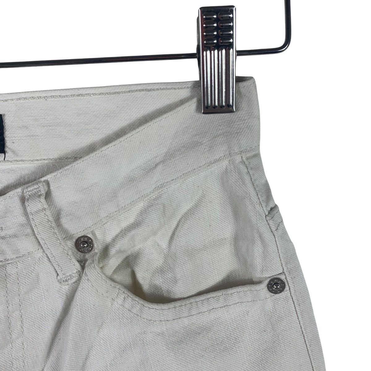 Designer × agnes b. Vintage AGNES B Paris white colour jeans Size 25" / US 0 / IT 36 - 9 Thumbnail
