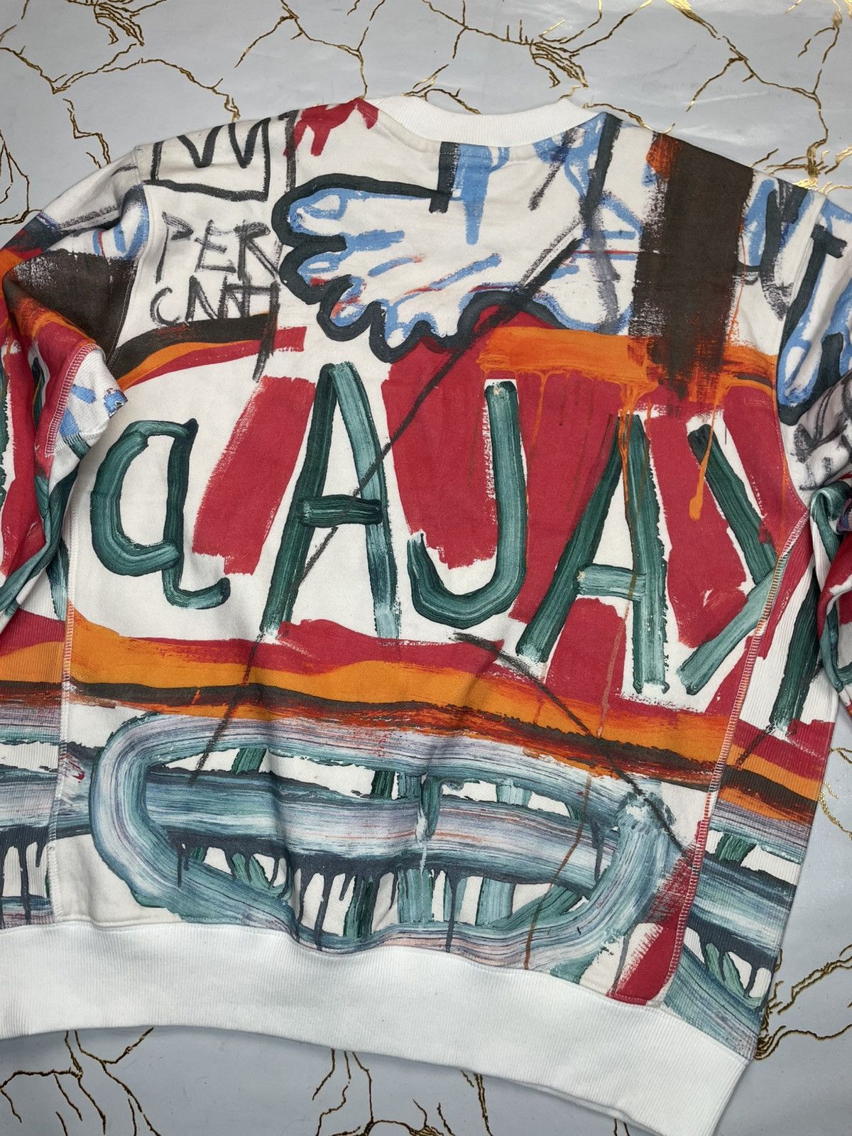 H&M × Jean-Michel Basquiat × Who Decides War WHO DECIDES WAR x EV BRAVADO TELA D'AMORE X BASQUIAT x H&M Size US L / EU 52-54 / 3 - 5 Thumbnail