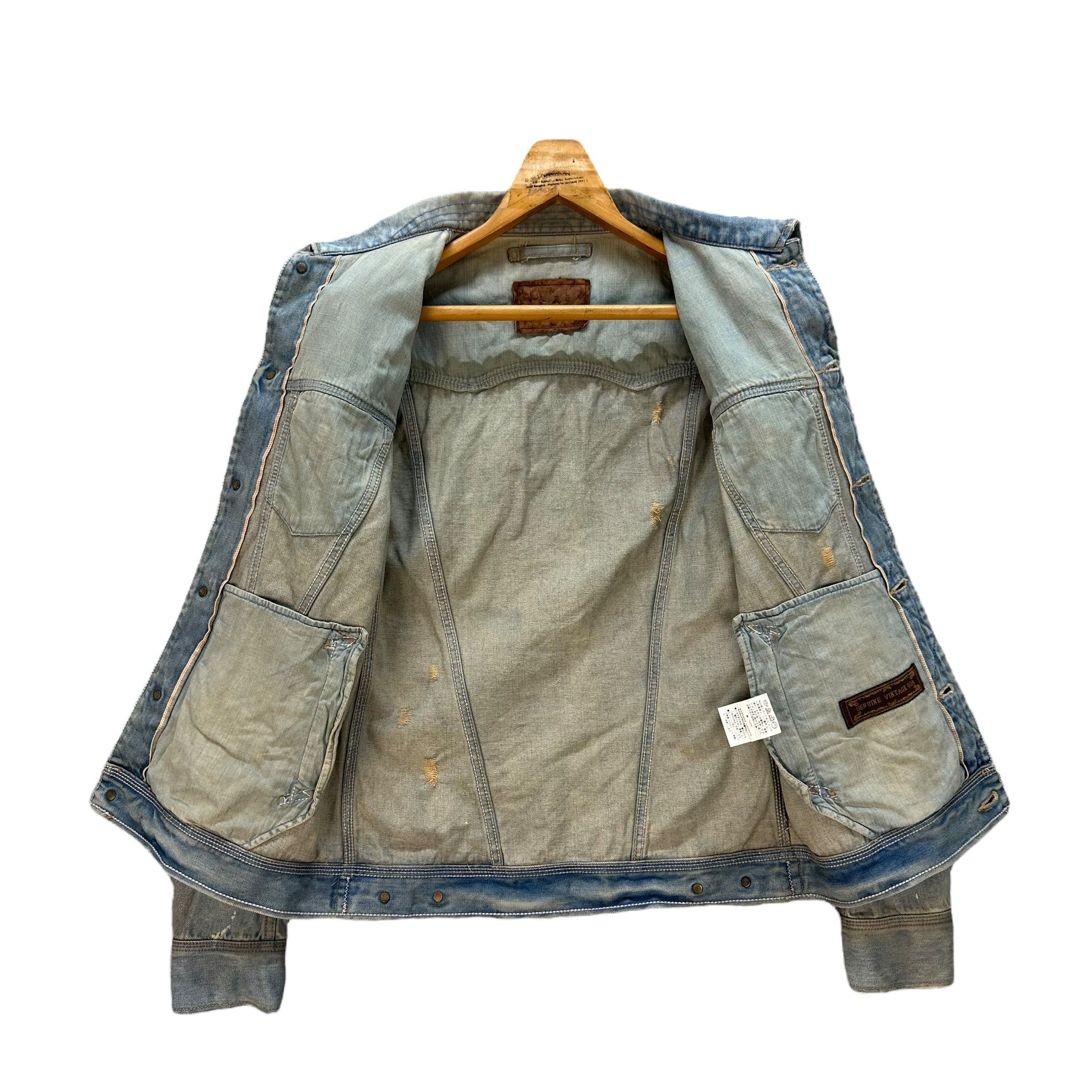Japanese Brand GENUINE VINTAGE GOA DISTRESS FASHION DENIM JACKET #8764-025 Size US S / EU 44-46 / 1 - 10 Thumbnail