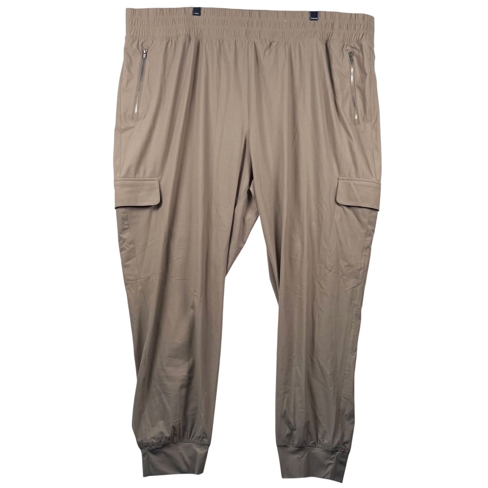Old Navy Old Navy SleekTech Go-Dry Cargo Jogger Pants Women's 2XL Beige Tapered Pockets Moisture-Wicking Quick Dry Outdoor Athletic Track Pants Size 40" / US 18 - 2 Thumbnail