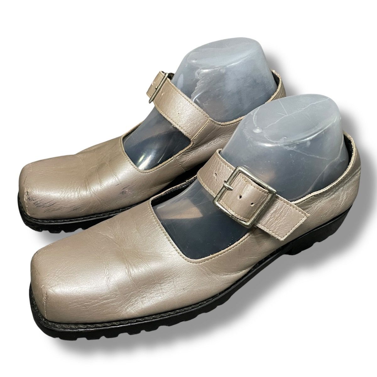 Comme des Garcons Homme Plus RARE Comme des Garcons Homme Plus Square Toe Mary Janes Size US 7.5 / IT 37.5 - 1 Thumbnail