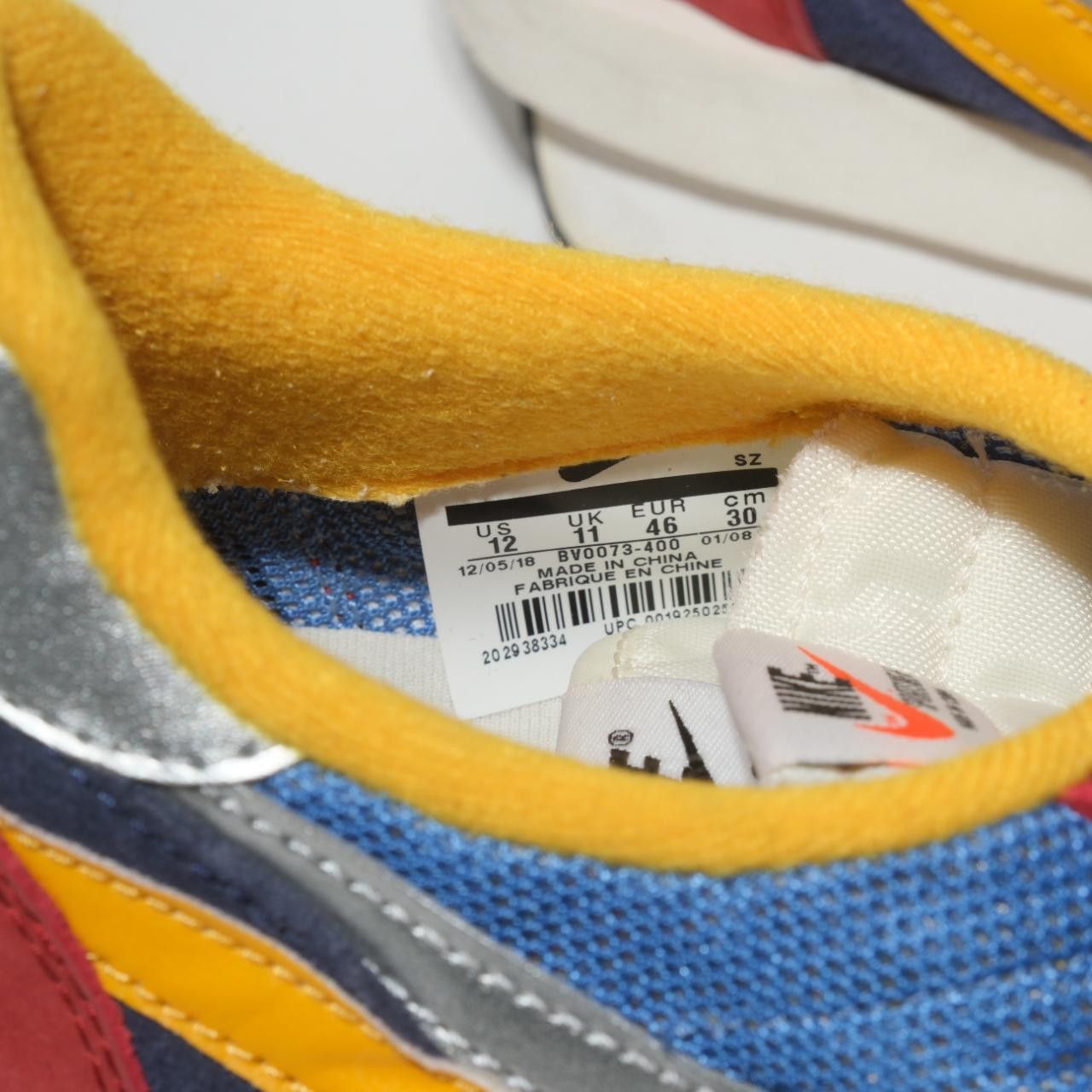 Nike × Sacai Sacai x Nike LDWaffle 'Varsity Blue' 2019 Size US 12 / EU 45 - 8 Thumbnail