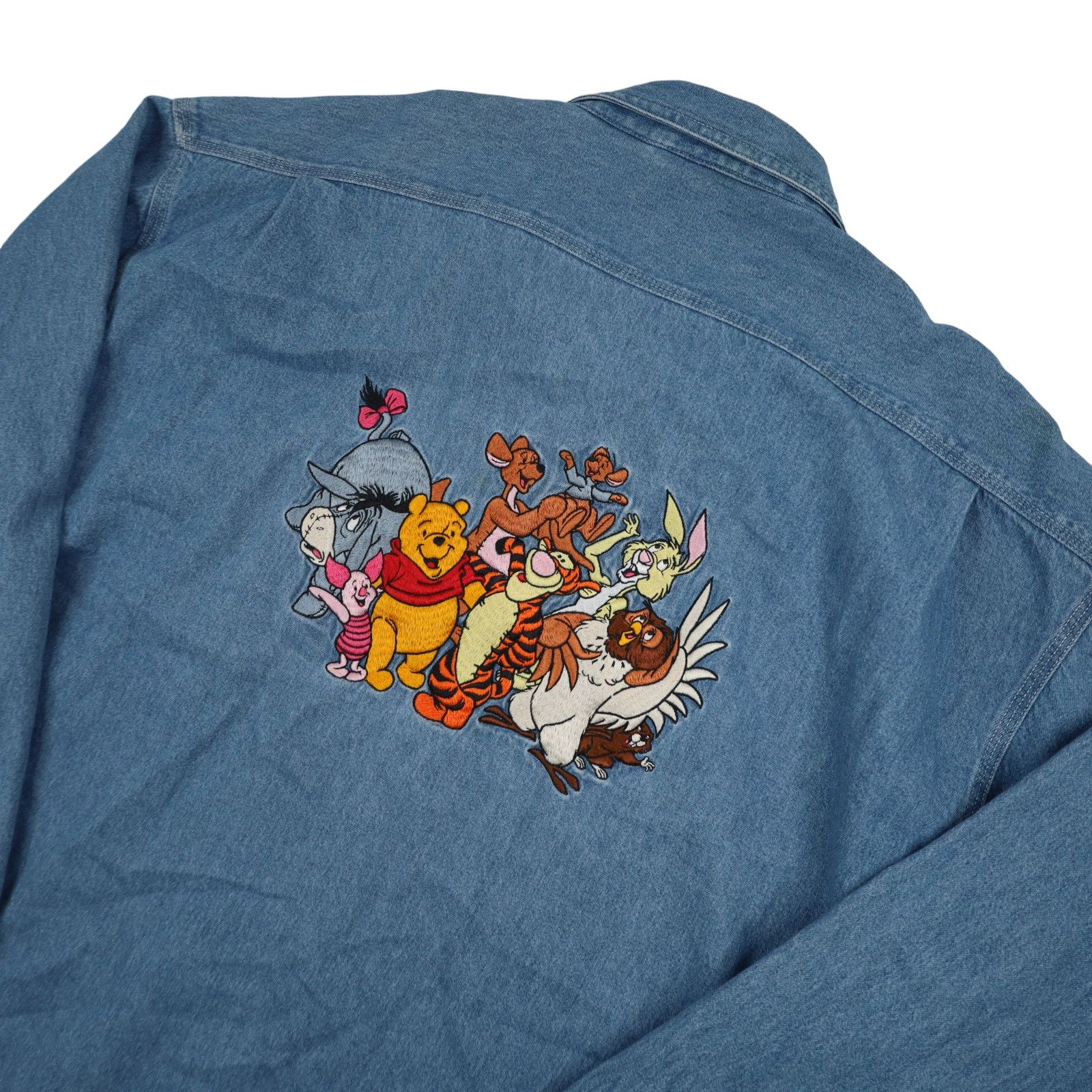 Disney × Vintage Vintage Disney Winnie the Pooh Embroidered Denim Shirt Size US XXL / EU 58 / 5 - 10 Thumbnail