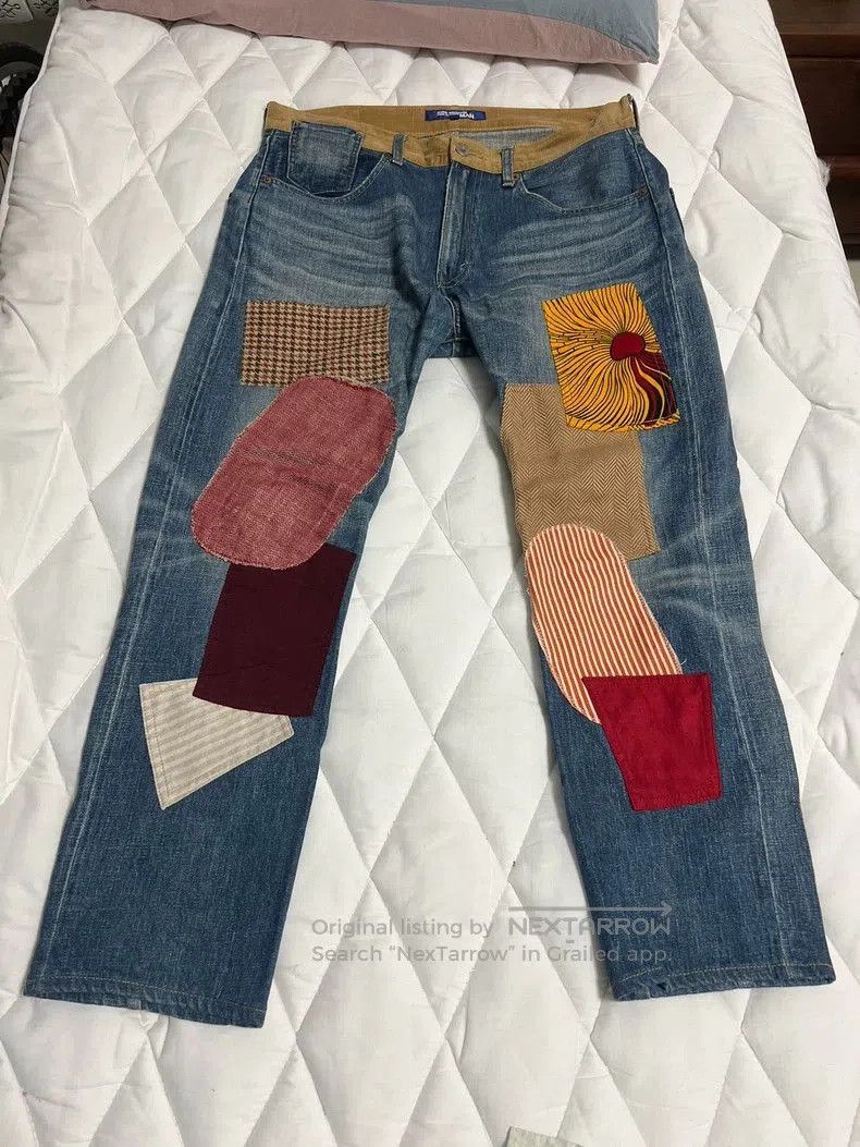 Junya Watanabe Junya Watanabe Patchwork Denim Jeans Men. Size US 34 / EU 50 - 2 Thumbnail