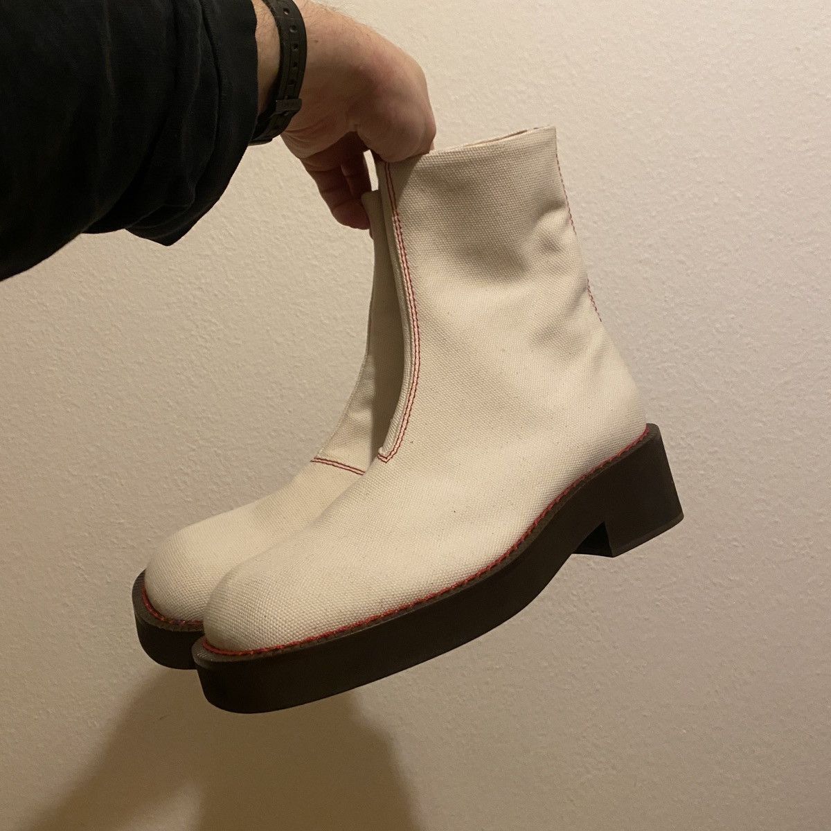 Maison Margiela Maison Margiela MM6 Canvas Boots Size US 9 / EU 42 - 6 Thumbnail