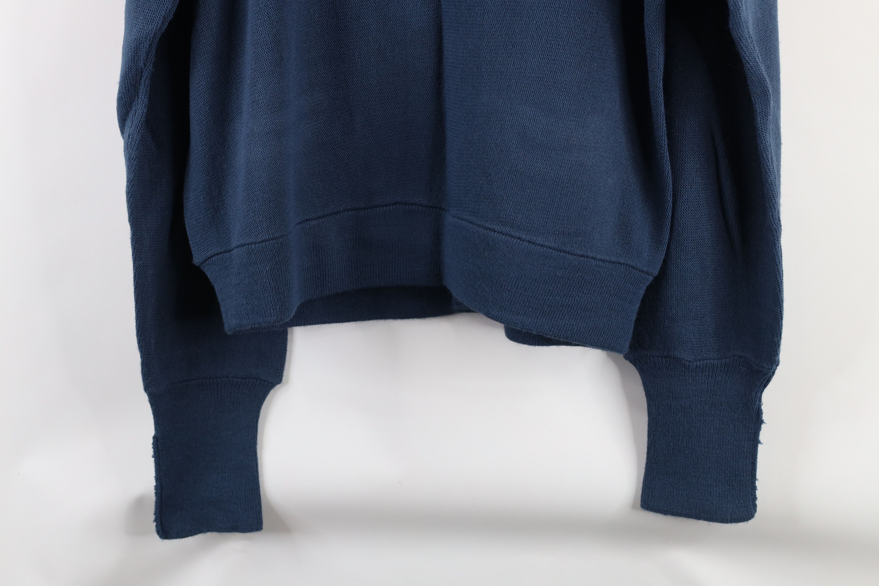 Vintage Vintage 70s Streetwear Blank Knit Cardigan Sweater Blue USA Size US M / EU 48-50 / 2 - 9 Thumbnail
