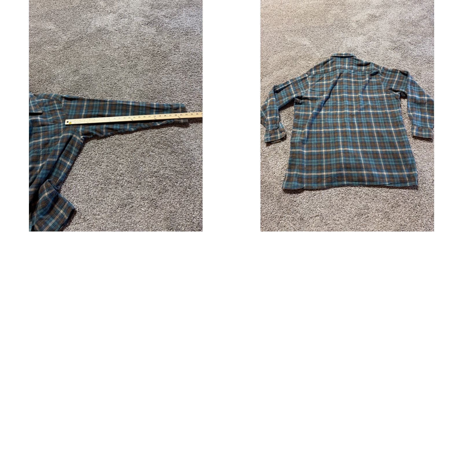 Vintage Vintage Canyon Sierra Ridge Mens Flannel Shirt Button-Up 3XL Tall Long Sleeve Plaid Green Size US XXL / EU 58 / 5 - 8 Thumbnail
