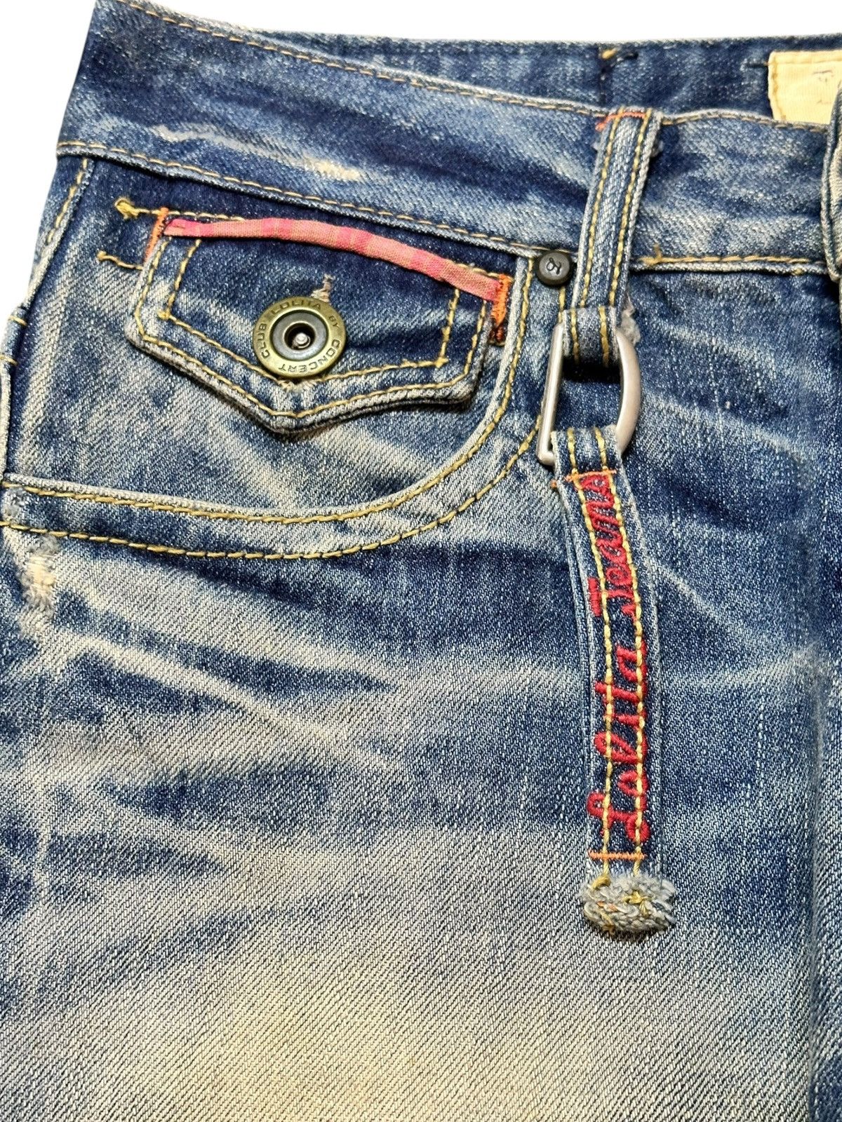 Hysteric Glamour Vintage Lolita Jeans Mudwash Ripped Grunge Distressed Denim Size US 29 - 4 Thumbnail