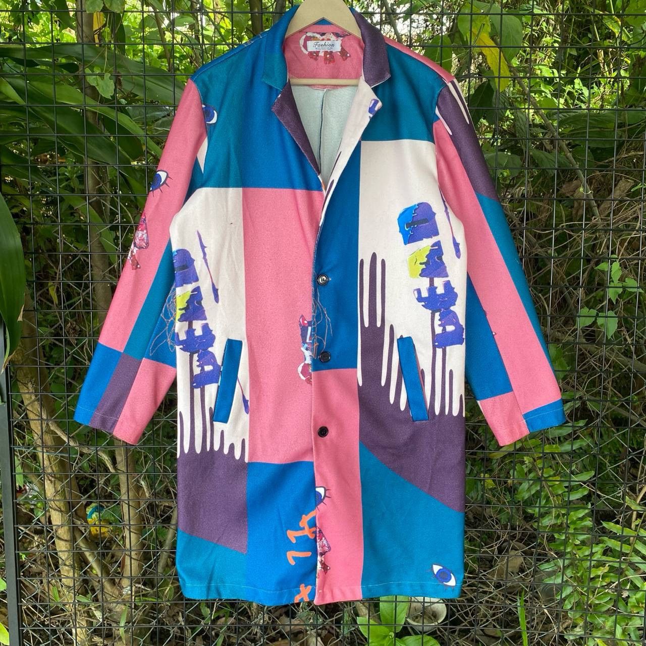 Japanese Fashion Printed Long Jacket