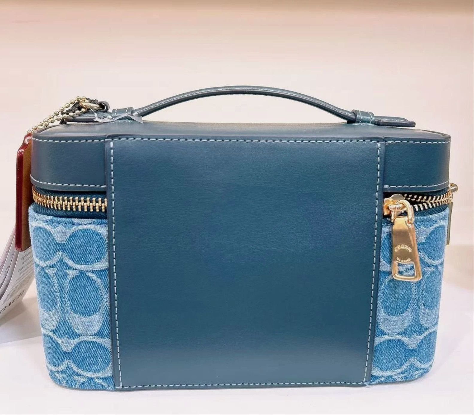 Coach Cosmetic Case In Signature Denim CDC16 with long crossbody Size ONE SIZE - 9 Thumbnail