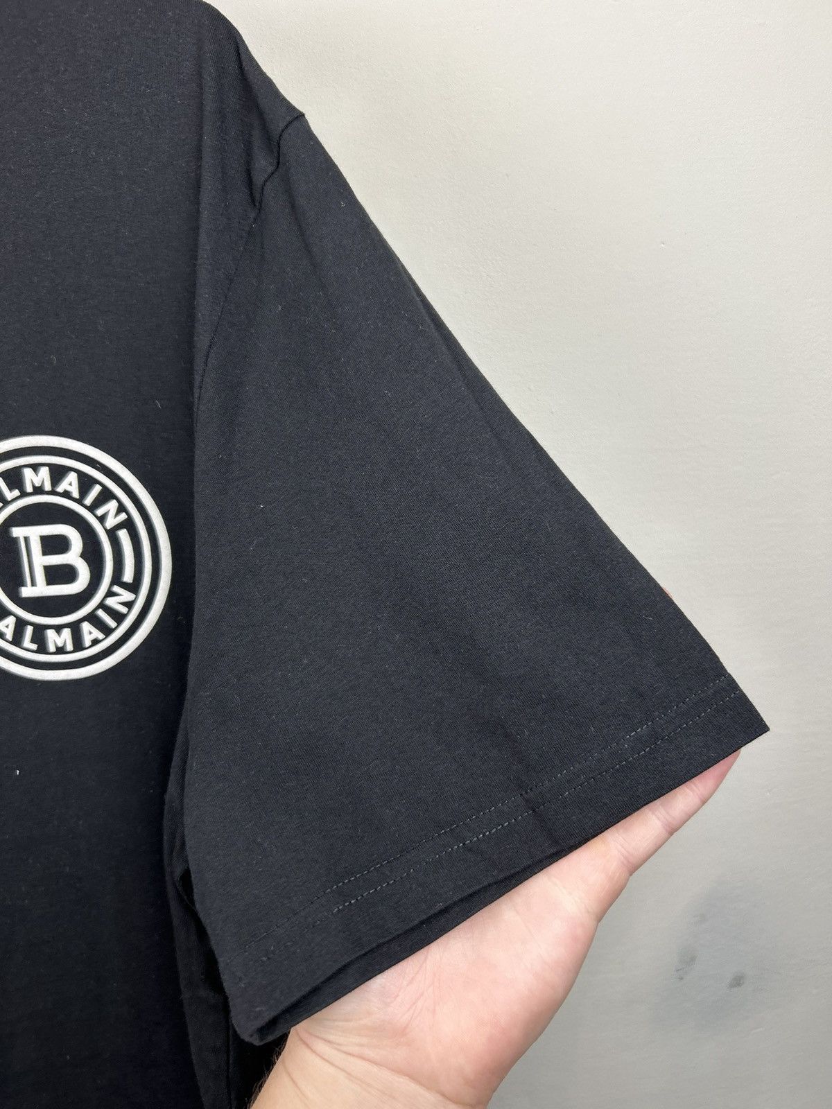 Balmain Balmain Basic T shirt Logo Black Size US XL / EU 56 / 4 - 6 Thumbnail