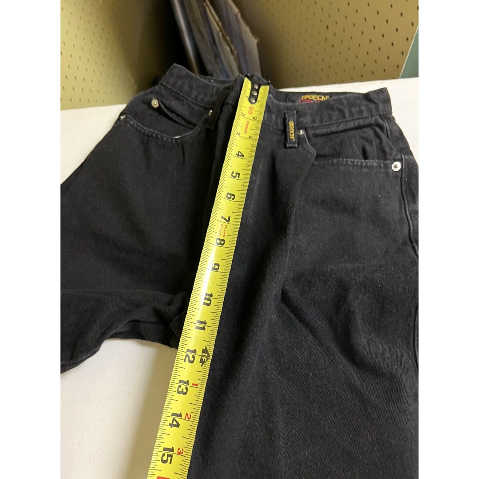 Vintage VTG Sasson Women's Tapered High Rise Mom Jeans Size 9/10 Black Wash Denim Cotton Jeans Casual Womens 1980s Size 30" / US 8 / IT 44 - 7 Thumbnail