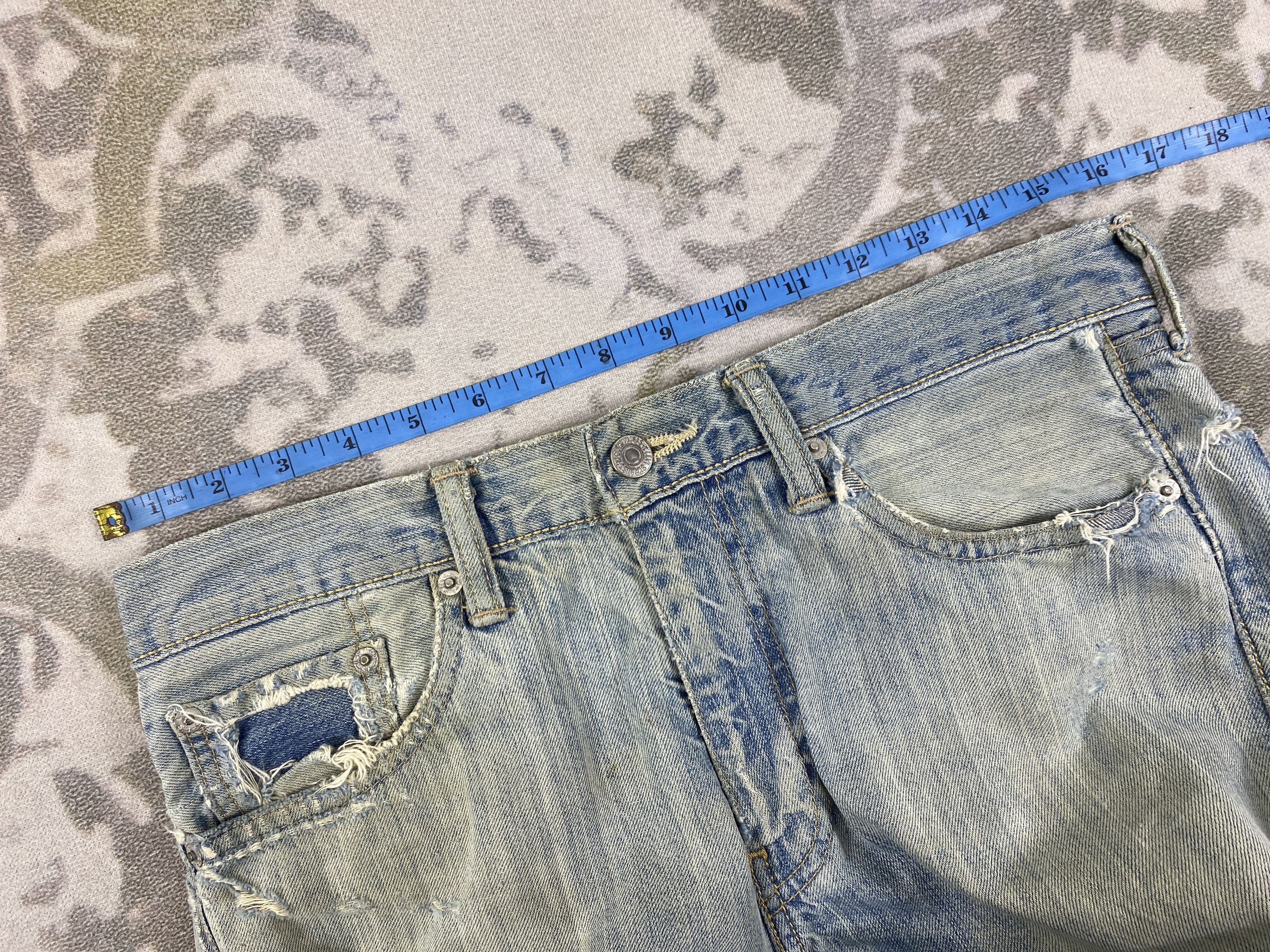 Levi's Distressed Blue Vintage Levi's 505 Jeans 32x31.5 - JN3549 Size US 32 / EU 48 - 5 Thumbnail
