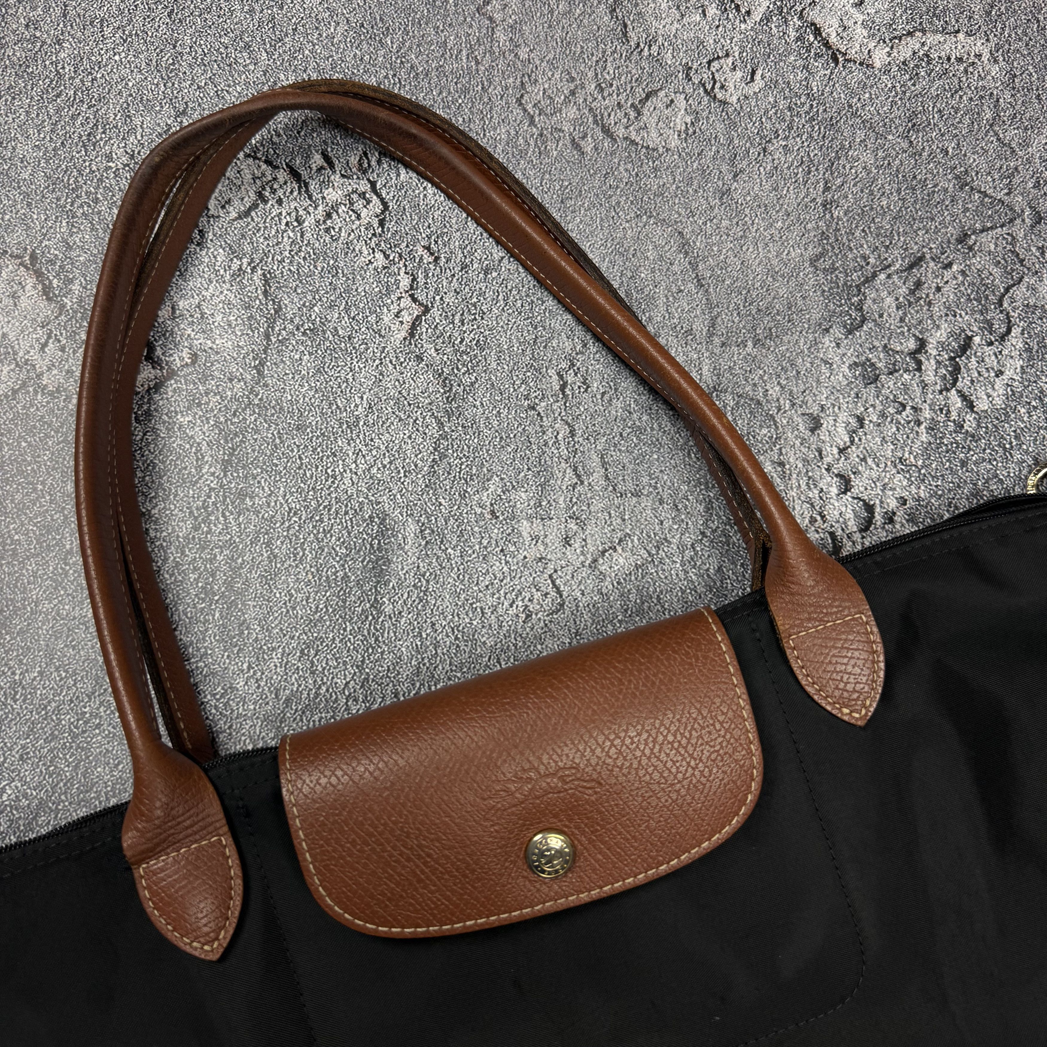 Longchamp Vintage Longchamp Les Pliages Shopping Nylon Bag Shoulder Size ONE SIZE - 2 Thumbnail