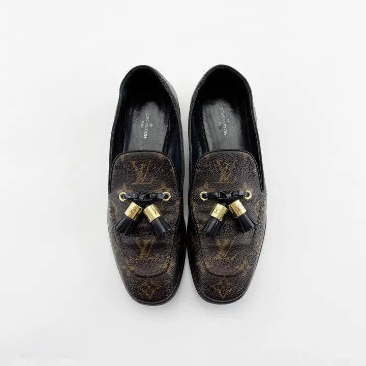 Louis Vuitton Louis Vuitton Monogram Loafers in Brown -2508 Size US 7.5 / EU 40-41 - 2 Thumbnail