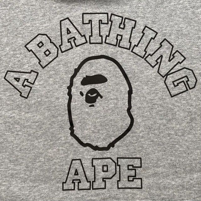Bape BAPE College logo pullover hoodie a bathing ape Size US M / EU 48-50 / 2 - 2 Thumbnail