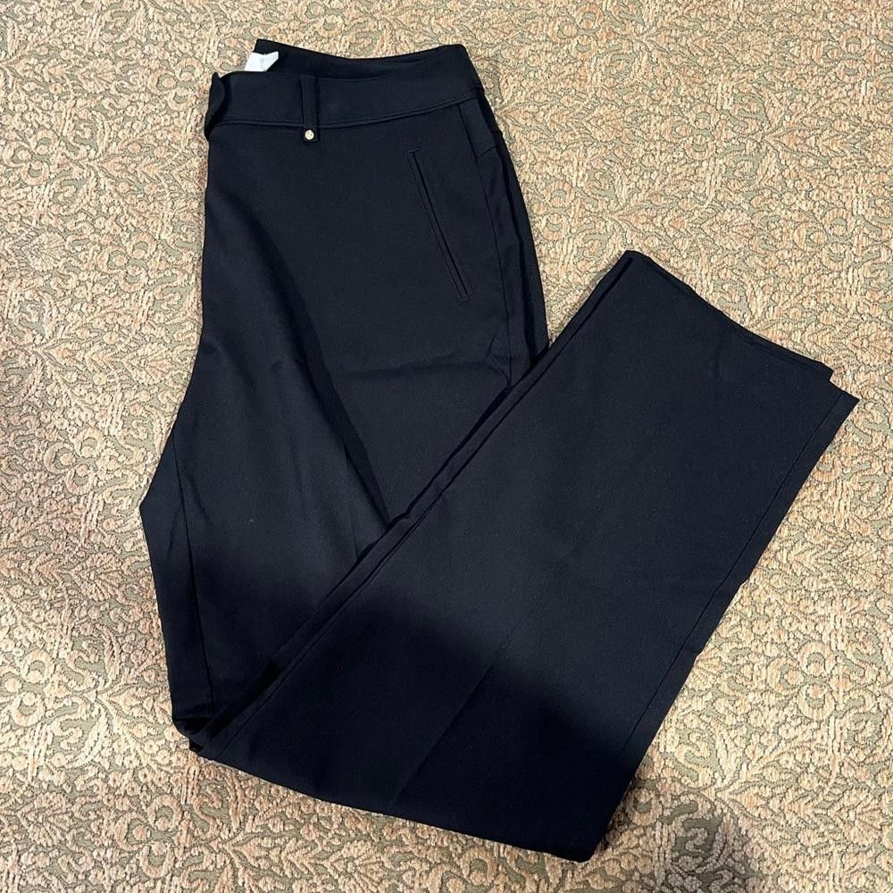 Designer Lady Hagen black work pants size 6 Size 28" / US 6 / IT 42 - 1 Thumbnail