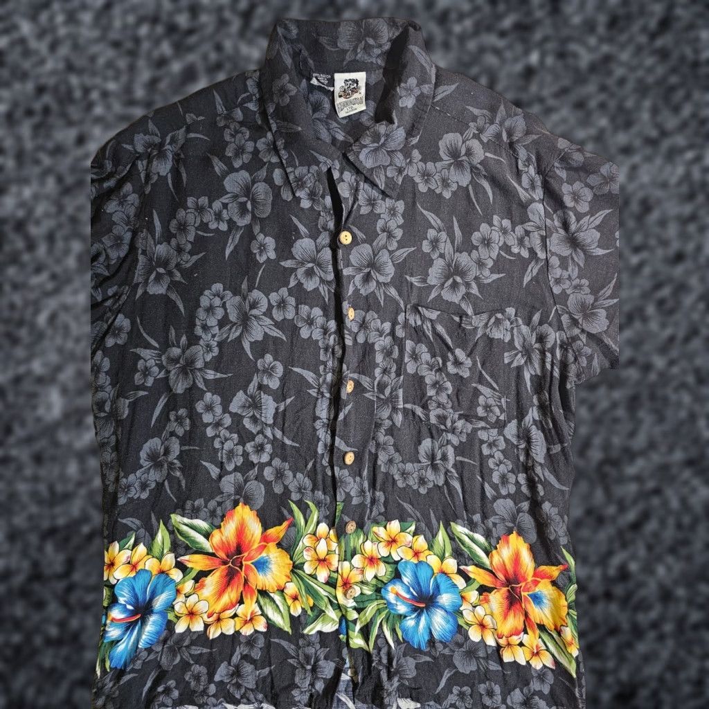 Vintage VINTAGE Kennington Hawaiian Camp Shirt Button-Up Mens XL Floral Design Size US XL / EU 56 / 4 - 1 Thumbnail
