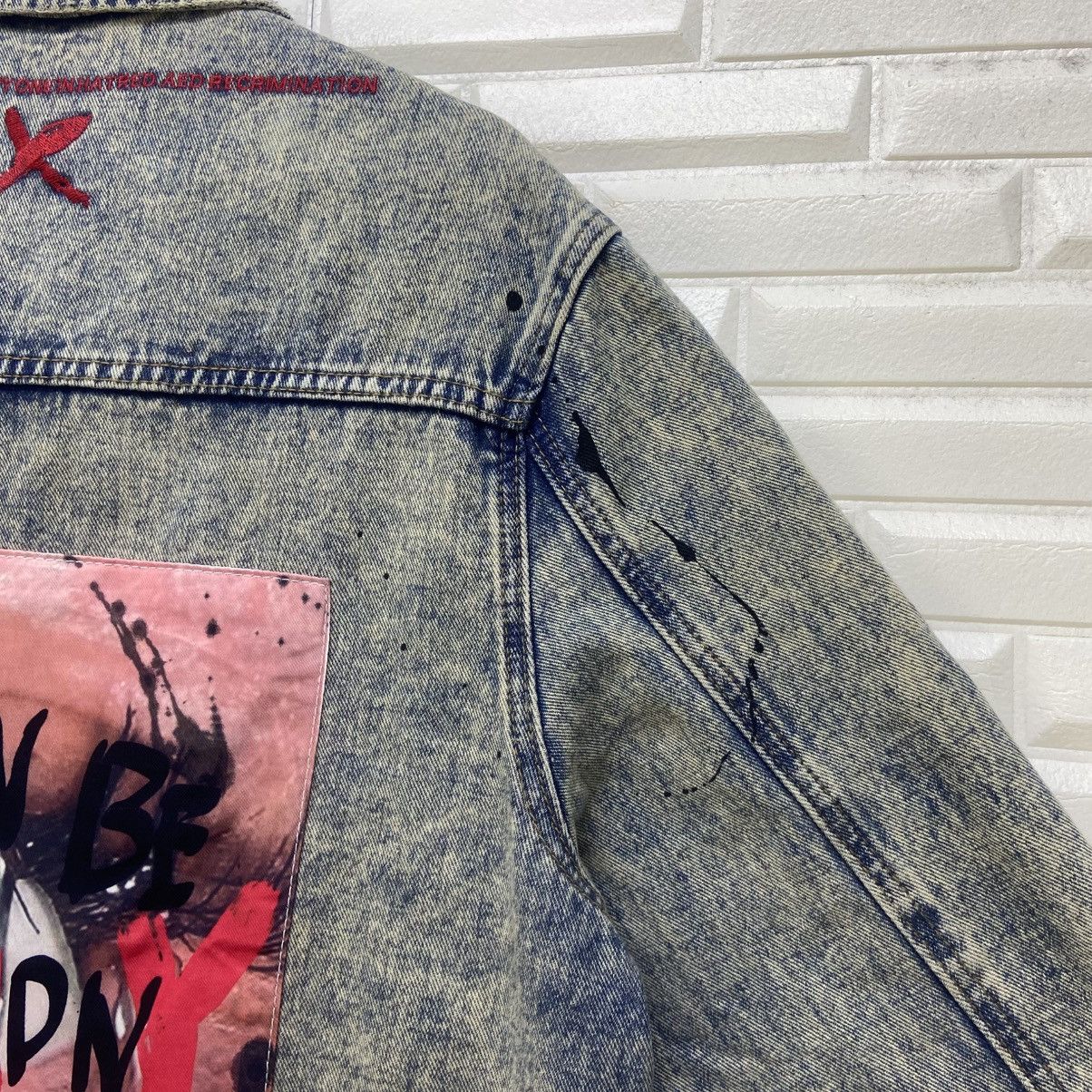 Japanese Brand Japanese Brand Distressed Denim Paint Splatter Denim Jacket Size US M / EU 48-50 / 2 - 16 Thumbnail