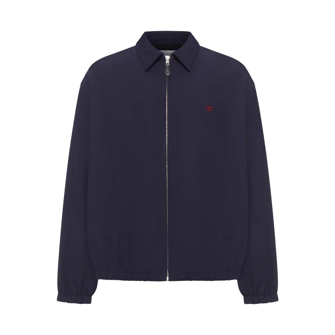 Celine CELINE Navy Wool/Cotton Blouson Jacket New & Authentic (Men' Size US L / EU 52-54 / 3 - 1 Thumbnail